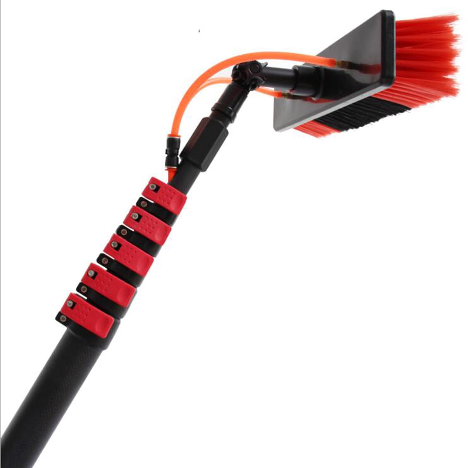 Telescopic Window Cleaning Kit with Solar Panel Brush - Extendable Water Fed Pole System for Home & Commercial Use - Perfect for High Windows, Solar Panels, and Hard-to-Reach Areas