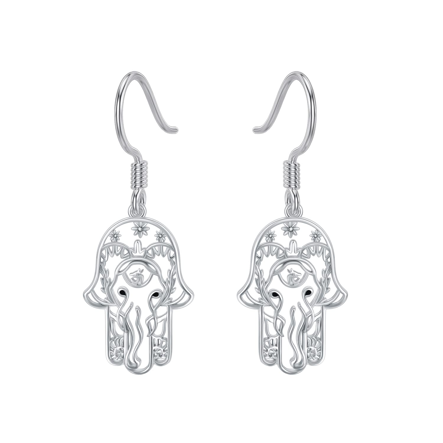 Sterling Silver Daisy Jellyfish Cross Celtic Knot Anchor Mushroom Drop Earrings - 925 Silver Hypoallergenic Dangle Earrings for Women, Perfect Christmas, Graduation & Birthday Gifts for Mom, Friends | Elegant Jewelry for Parties, Weddings & Everyday Wear