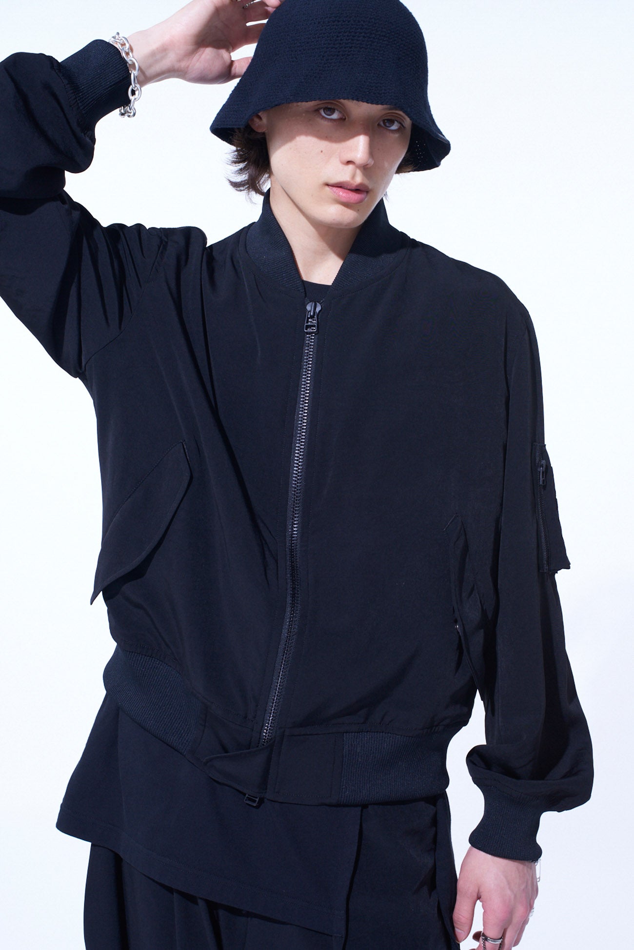 Stylish Crepe de Chine Bomber Jacket for Women & Men | Lightweight & Comfortable | Perfect for Casual Outfits, Streetwear & Layering