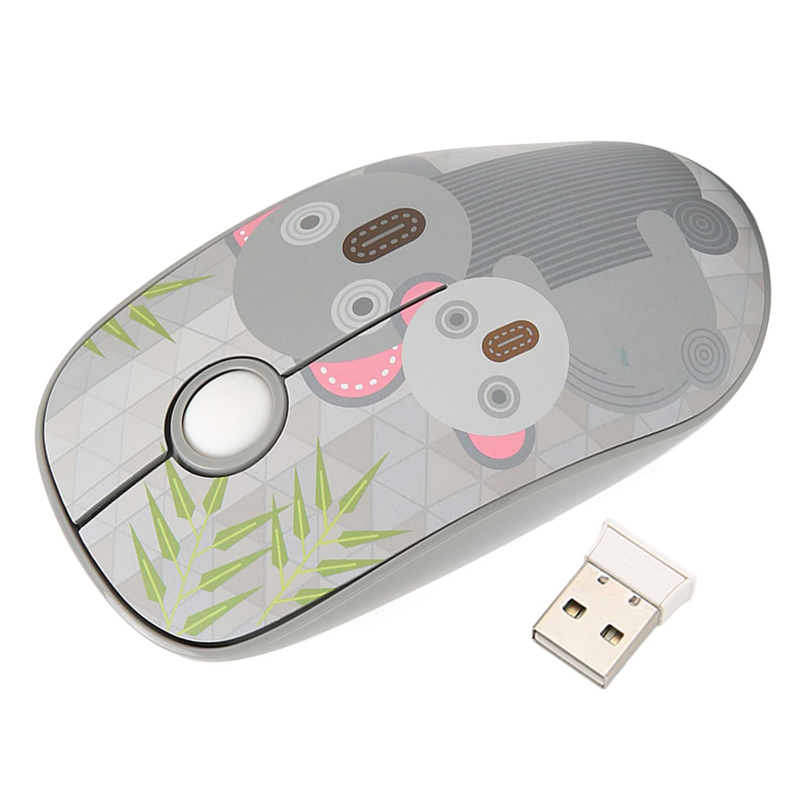 Wireless Mouse 2.4GHz with 1500DPI - Silent Gaming Mouse with Koala Design, 3 Smart Sleep Modes, Portable Computer Mouse for Laptop, PC, Mac - Perfect for Office Work, Home Use & Gaming