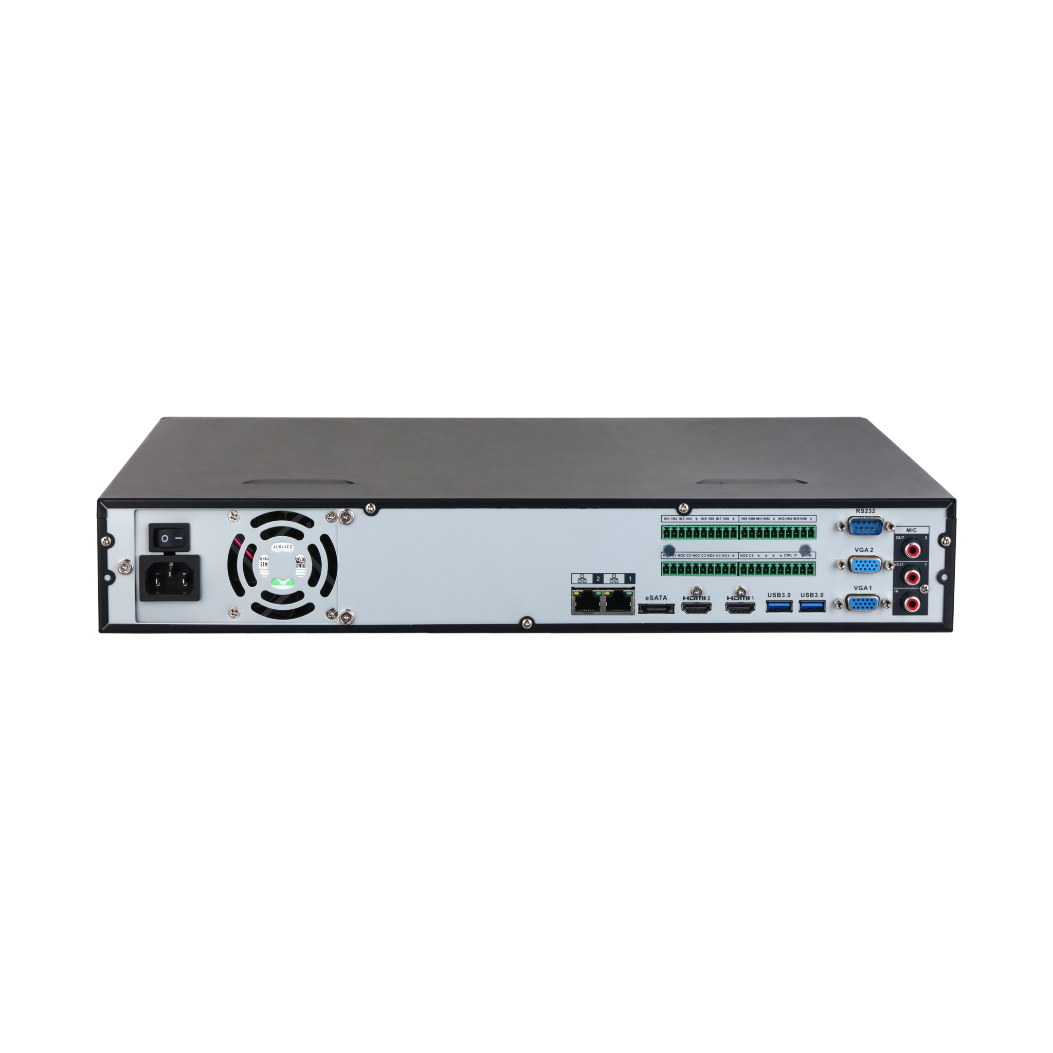Hikvision NVR5416-EI 16-Channel Network Video Recorder - No PoE, No Storage - Compatible with 16 IP Cameras for Home & Business Security Surveillance