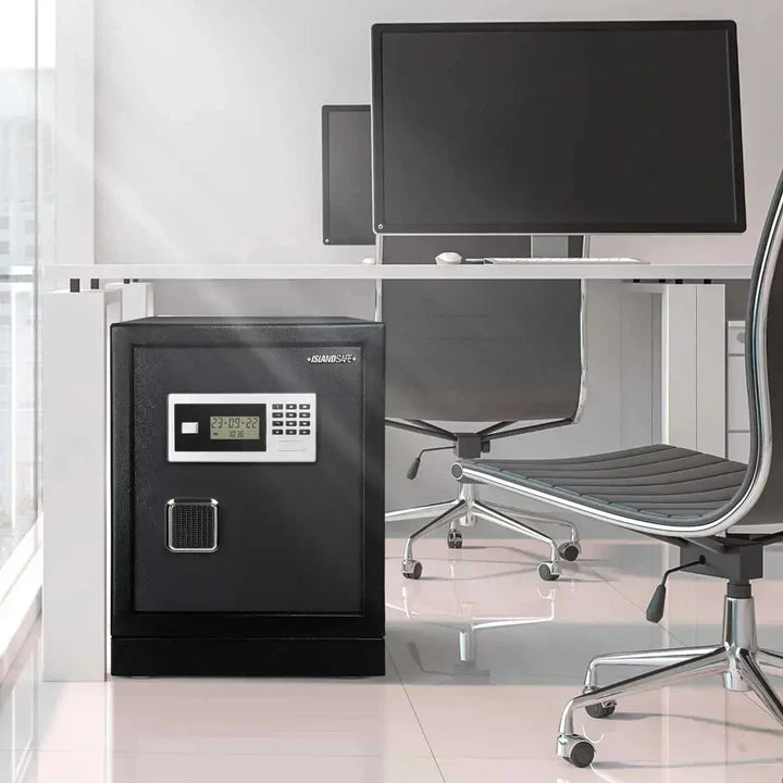 IslandSafe DSR45 DataSavior Fireproof Waterproof Office Safe with Digital Keypad - Secure Documents, Cash & Valuables for Home or Business Use