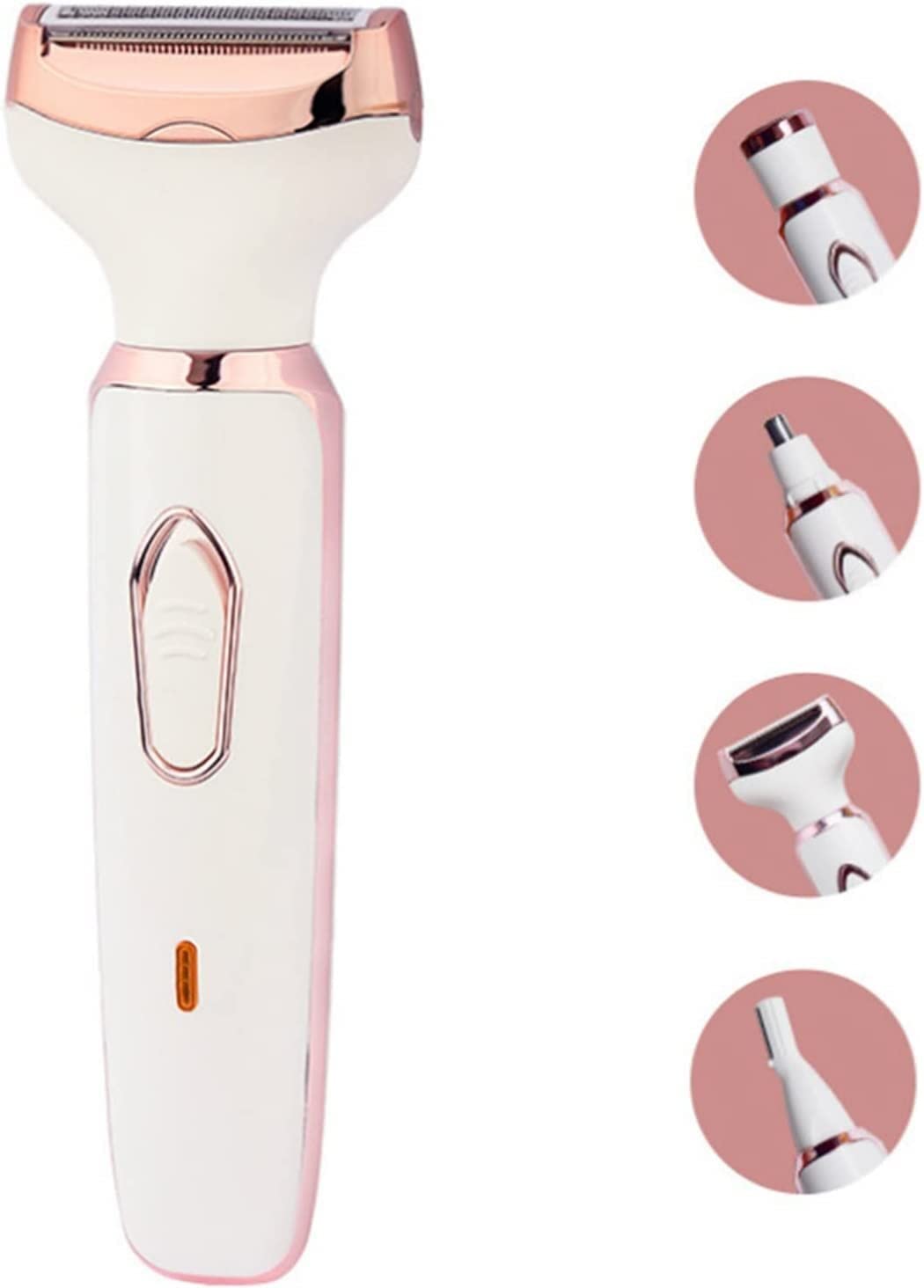 JYYBN 4-in-1 Electric Hair Remover for Women - Painless Bikini Trimmer, Legs, Arms, Nose & Armpit Hair Removal - Perfect for Travel, Gym & Smooth Skin at Home