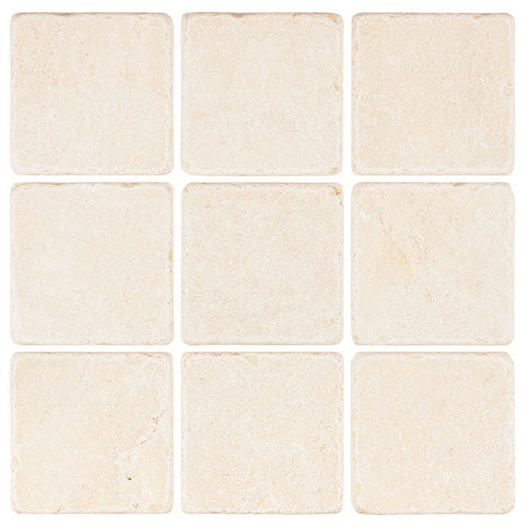 Premium Crema Marfil Marble 4x4 Subway Tile - Natural Stone Backsplash for Kitchen & Bathroom Renovation