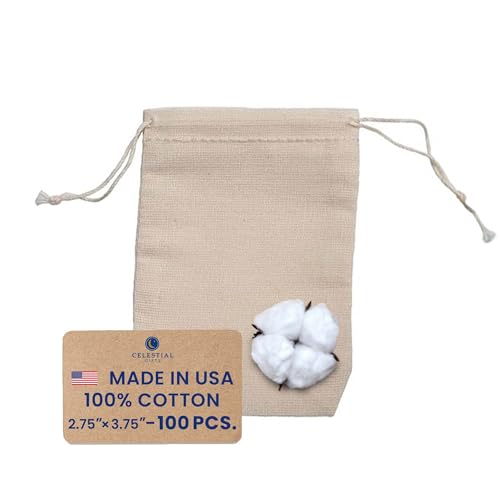 2.75x3.75 Inch (Pack of 100) - Natural Drawstring