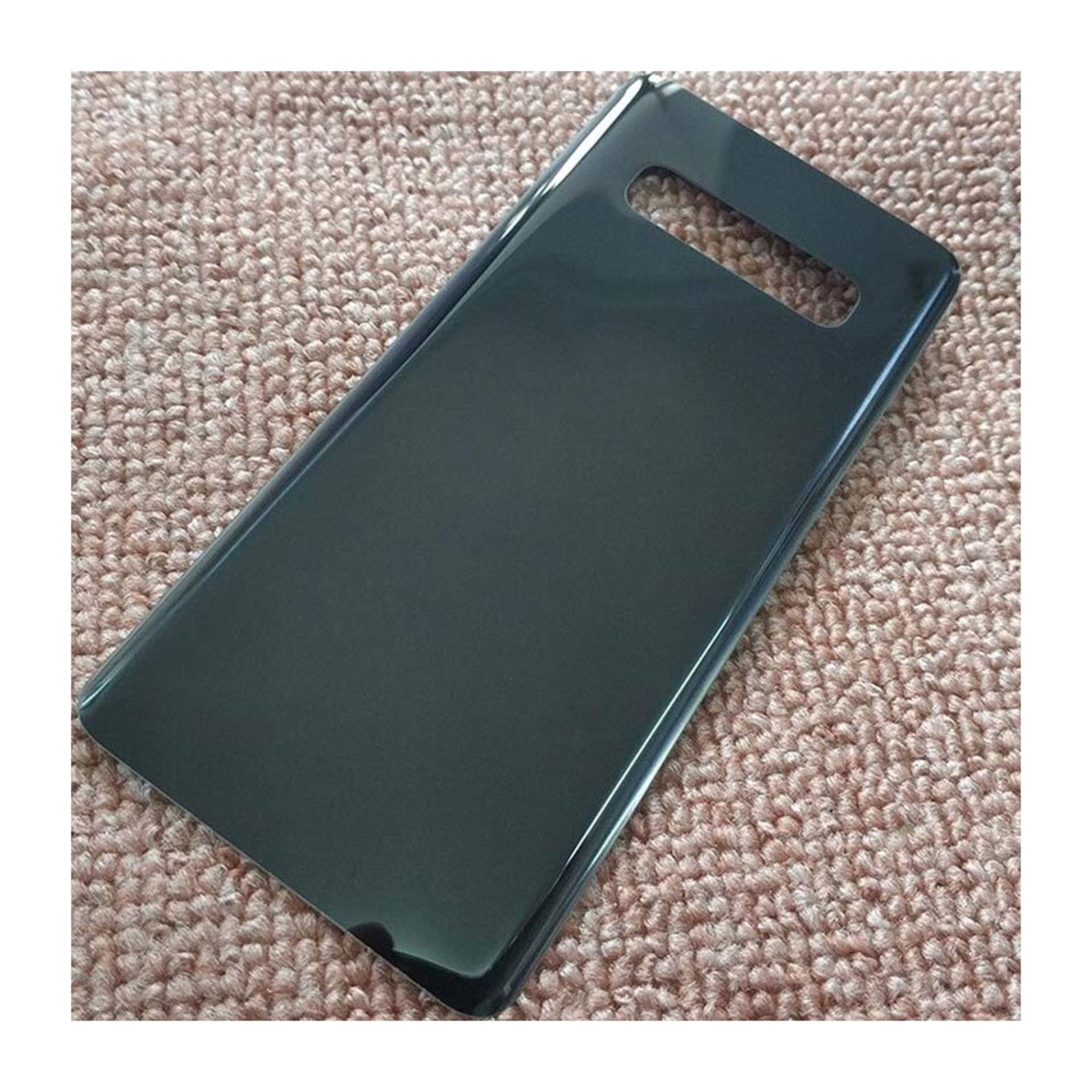 Original Black Glass Battery Cover Replacement for Samsung Galaxy S10 Plus - Durable Back Door Housing with OEM Fit - Perfect for Cracked Screen Repair & Phone Protection (Color: Black, Material: Tempered Glass) | Ideal for DIY Repairs, Phone Restoration & Daily Protection