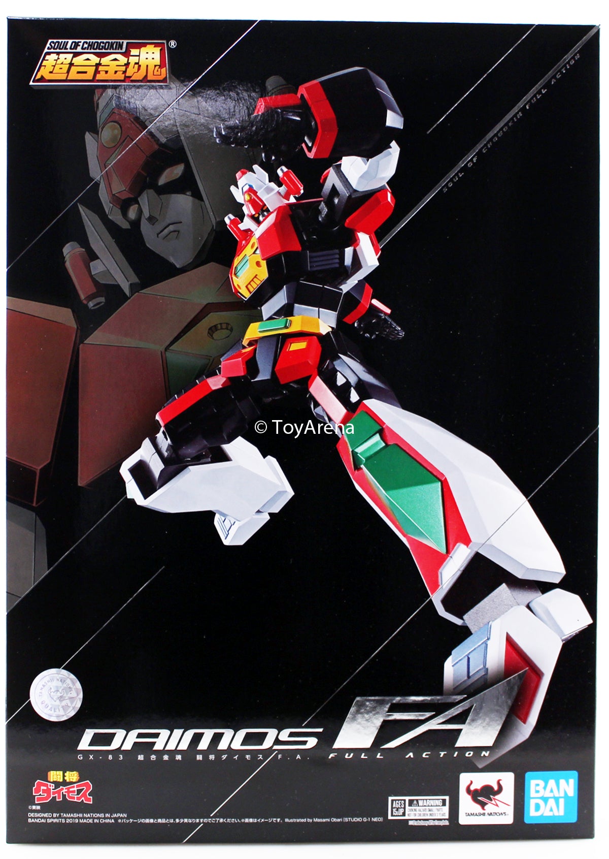 Bandai Soul of Chogokin GX-83 Tosho Daimos F.A. Action Figure - Premium Collectible Robot Toy for Anime Fans & Model Kit Enthusiasts - Perfect for Display, Gifting & Anime Collections
