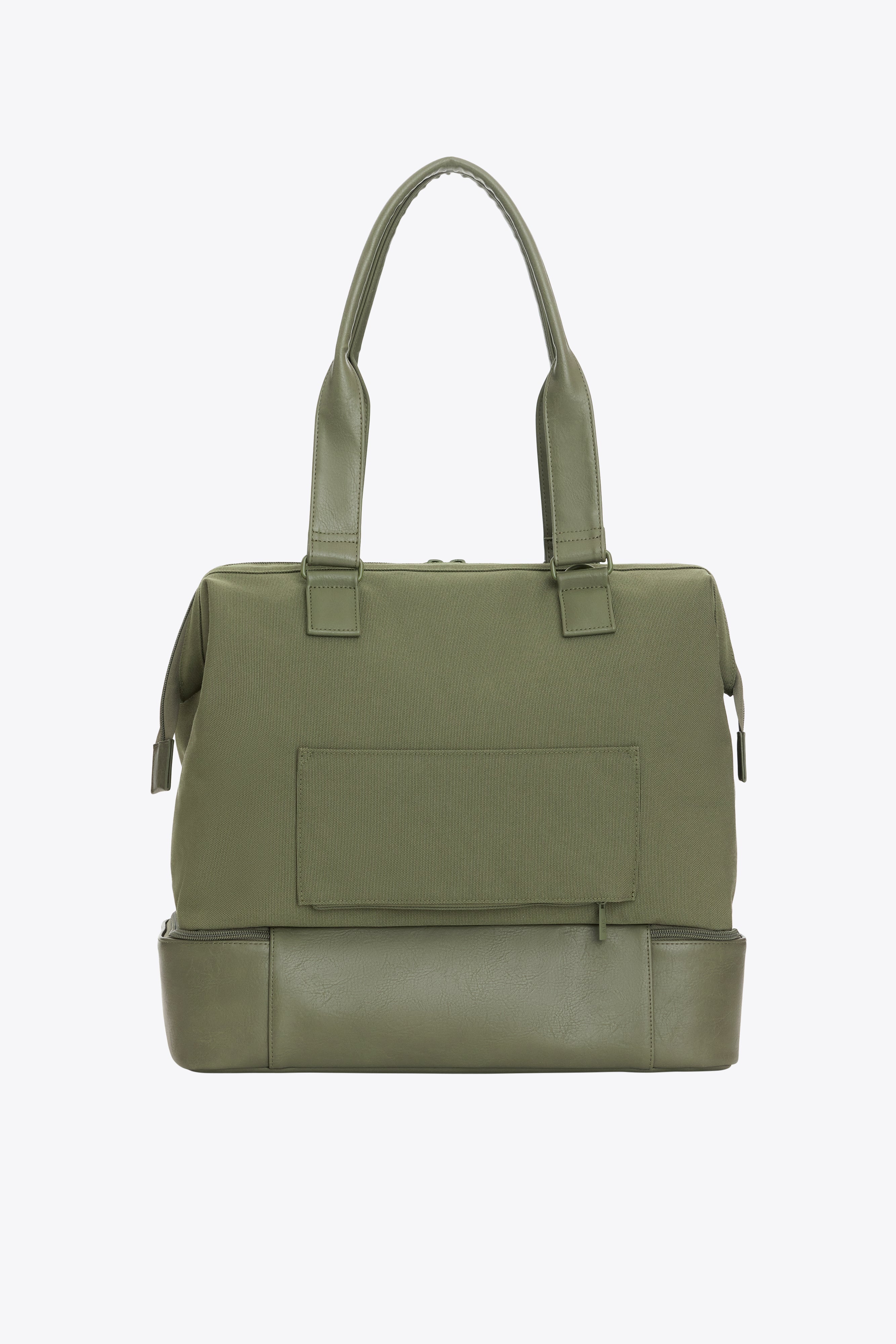 Mini Weekender Bag in Olive Green - Perfect for Travel, Gym & Weekend Getaways | Lightweight & Durable Carry-On Tote