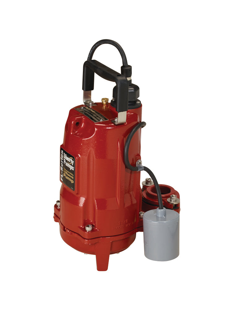 Liberty Pumps FL72A 3/4 HP 1 Phase 208-230V Mid Range Effluent Pump with 25' Cord - Automatic Sewage Pump for Basement, Sump Pit, and Wastewater Removal