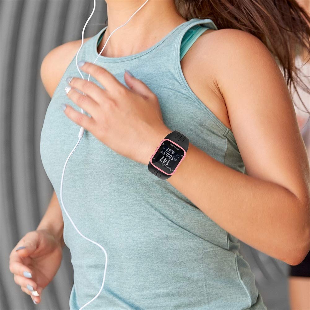 Polar M400/M430 Silicone Watch Band - Soft Adjustable Replacement Strap for Sports & Fitness