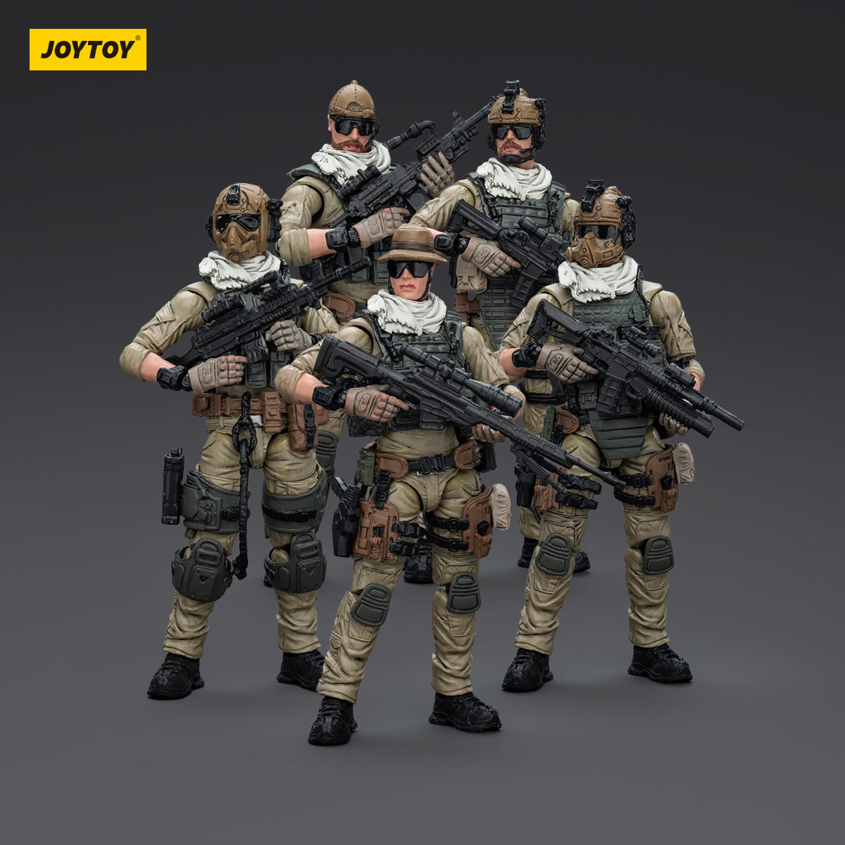 JOYTOY 1/18 Scale US Army Delta Force Assault Squad Action Figure - Special Ops Military Collectible for Display & Diorama Scenes