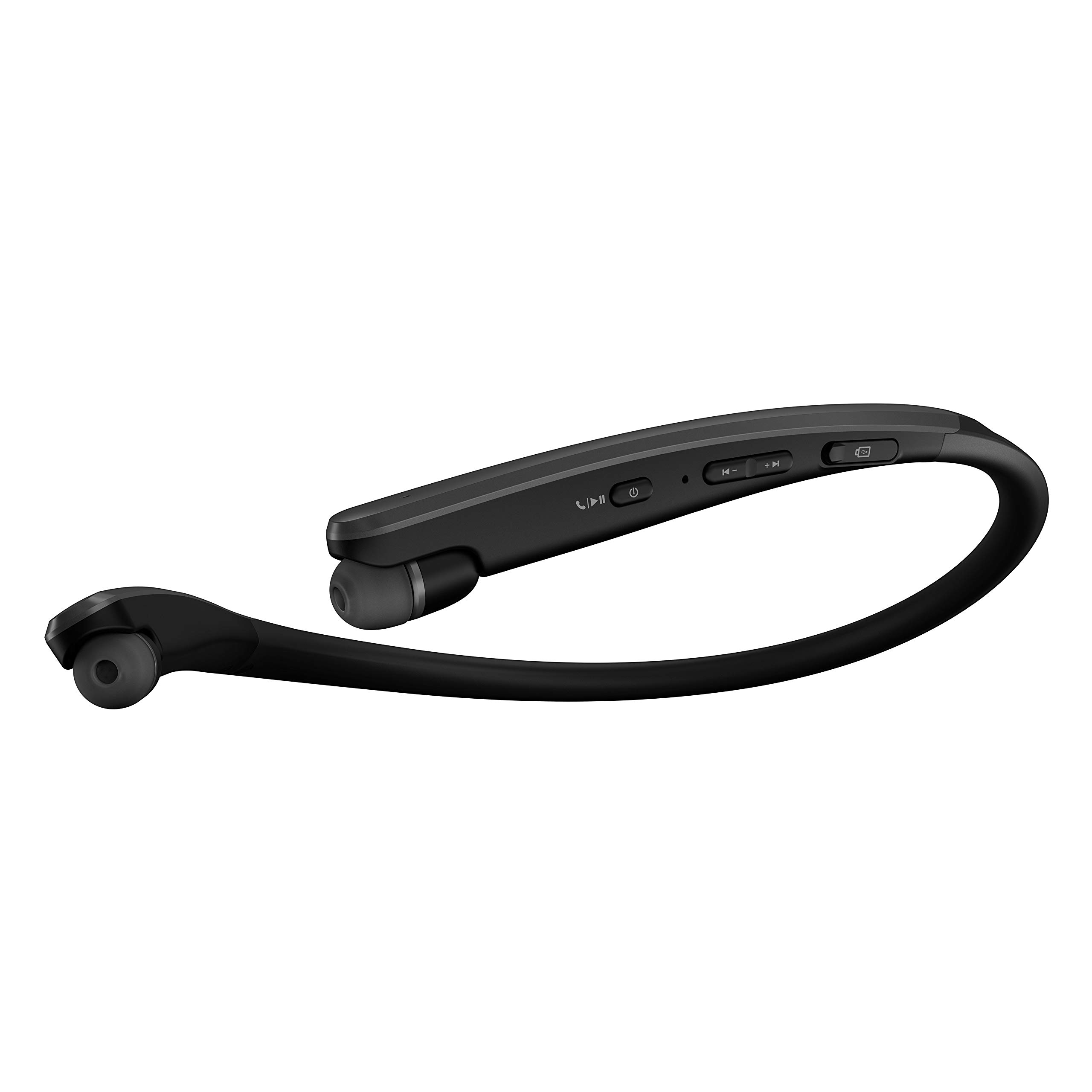 LG TONE Flex Wireless Bluetooth Neckband Headphones with 32-Bit Hi-Fi DAC & Meridian Audio - Black | Perfect for Gym, Commuting & Work Calls