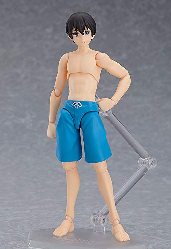 Max Factory Ryo Figma Action Figure - Male Swimsuit Body Collectible Toy for Anime Fans | Perfect for Display, Photography & Cosplay Inspiration
