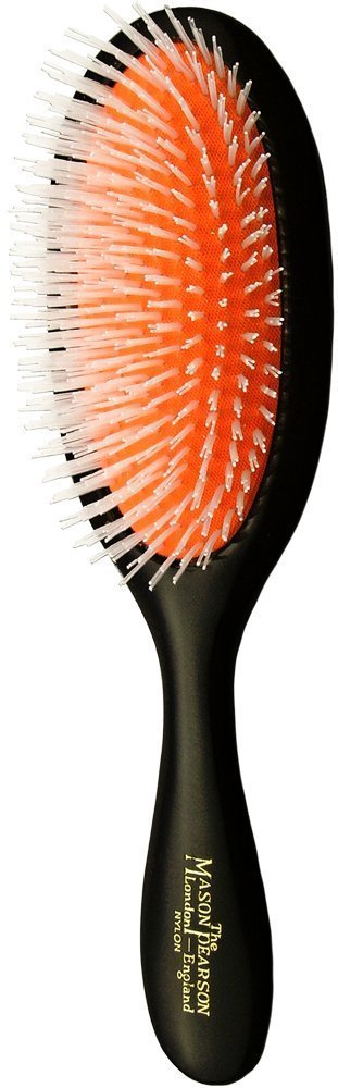 Mason Pearson N3 Handy Size Nylon Hairbrush for Smooth & Shiny Hair - Pink | Perfect for Travel, Home & Salon Use