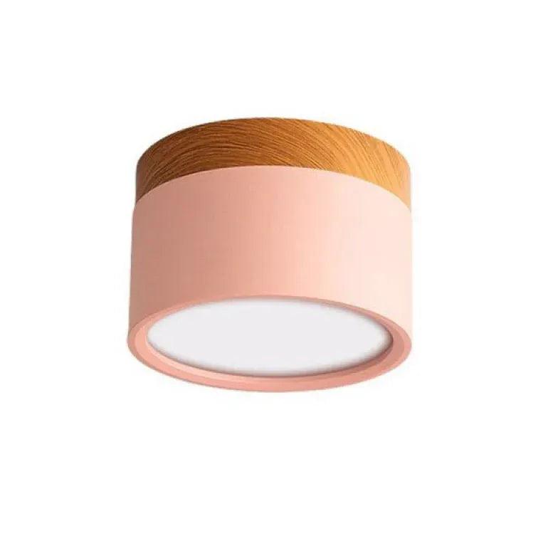 Modern LED Flush Mount Ceiling Light - Energy Efficient Yellow Downlight for Living Room, Bedroom & Kitchen - Dimmable Bright Lighting Fixture for Home & Office