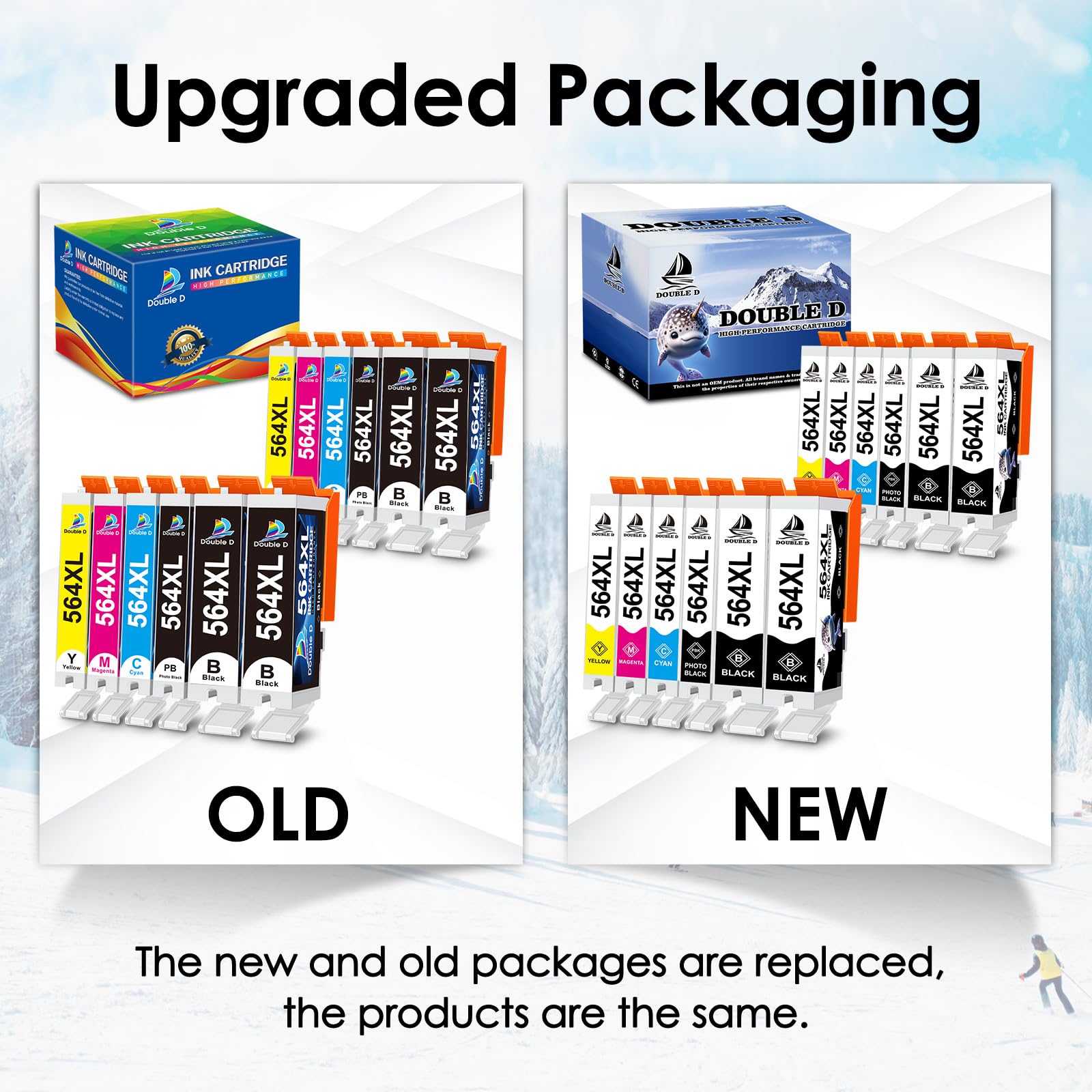 HP 564XL Compatible Ink Cartridges (12-Pack) - High Yield Replacement for HP Photosmart 7520, 6520, 5520, 5510 & Deskjet 3520, 3522, Officejet 4620 Printers - 4BK, 2PB, 2C, 2Y, 2M - Perfect for Home & Office Printing Needs