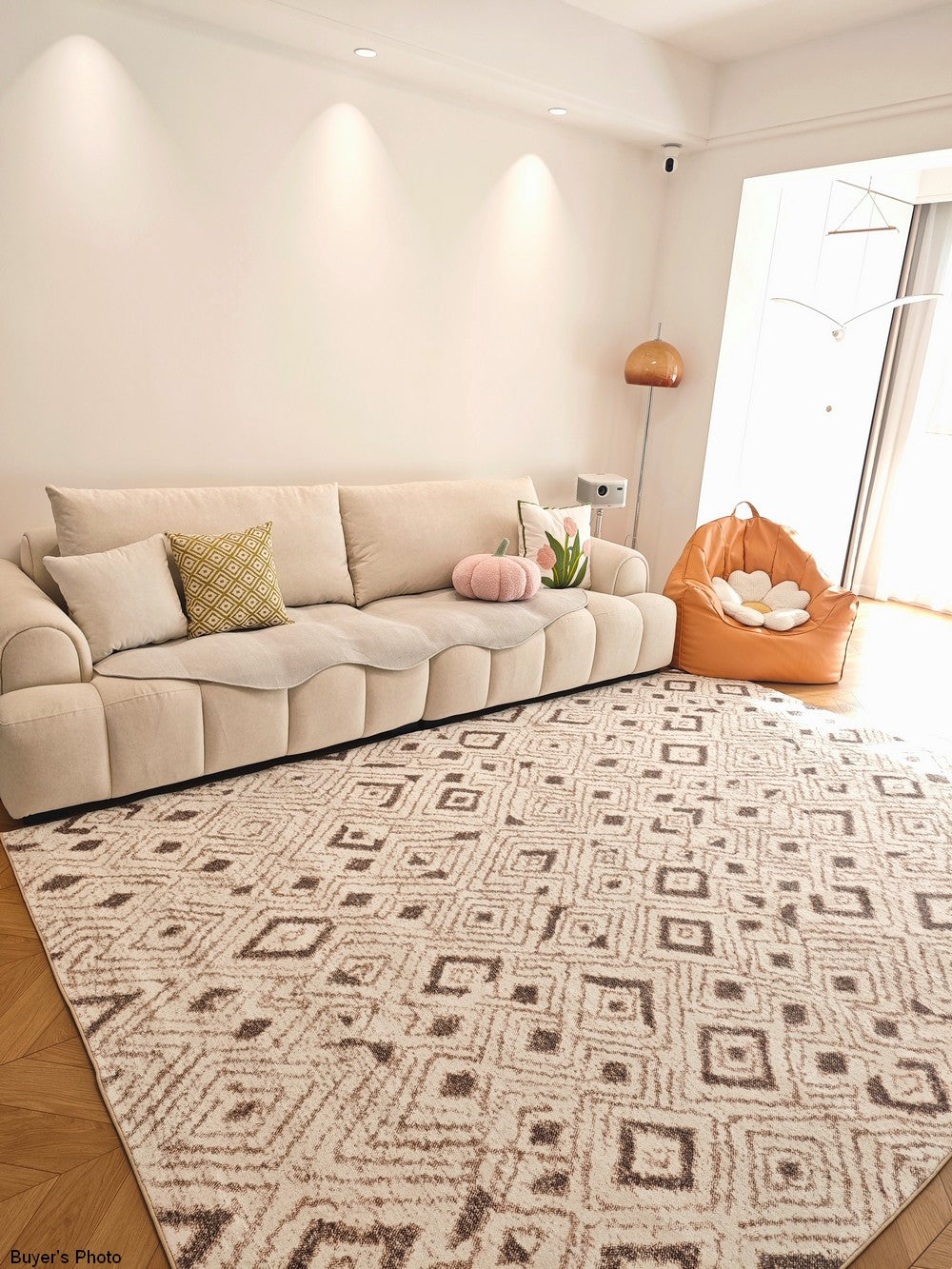 Modern Geometric Area Rugs for Bedroom, Living Room & Dining Room - Mid Century Contemporary Floor Carpets - Perfect for Home Decor, Office Spaces & Interior Design
