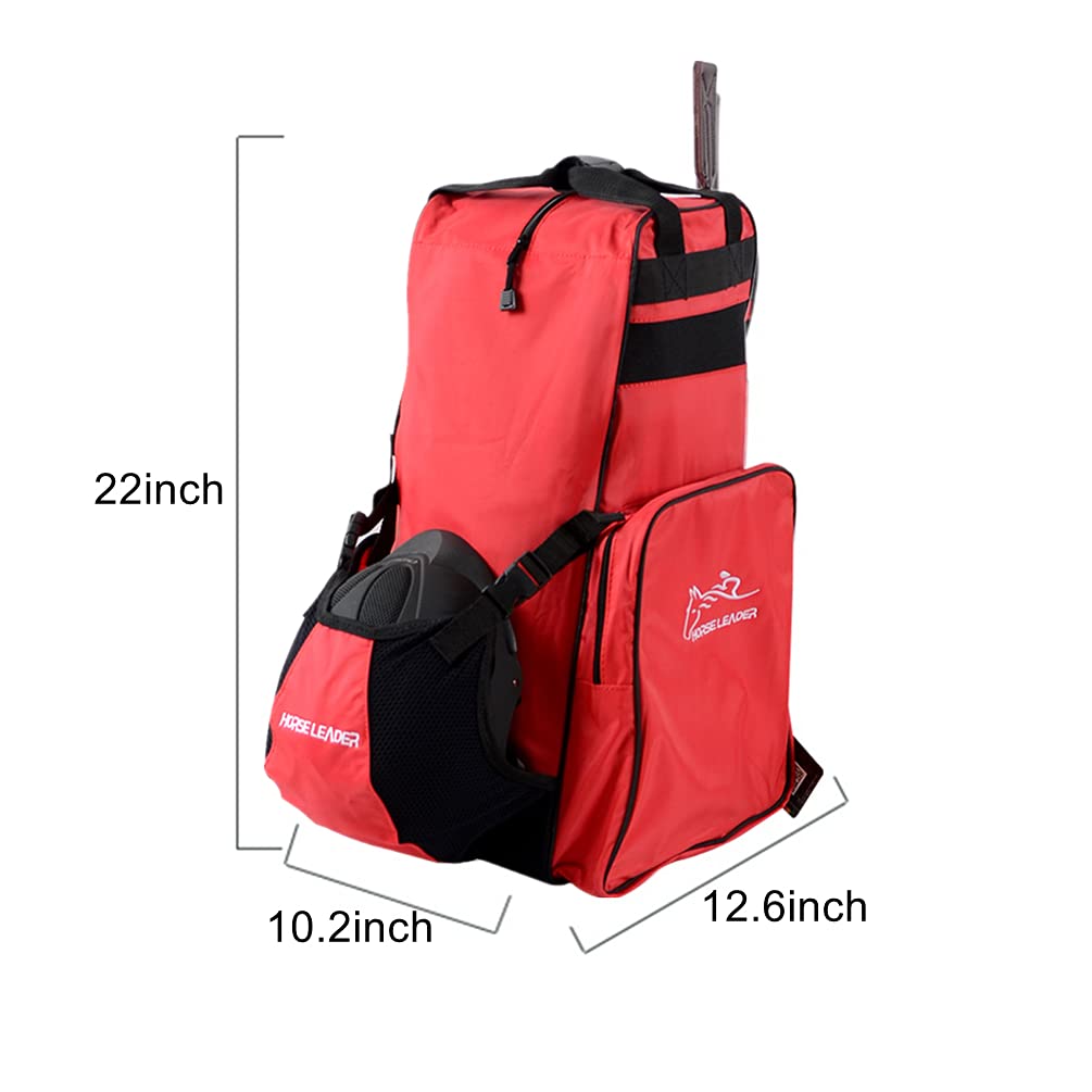 UNISTRENGH Professional Equestrian Boot Bag - Large Waterproof Horse Riding Boot Carrier for Tall English Riding Boots | Perfect for Competitions, Training & Stable Storage