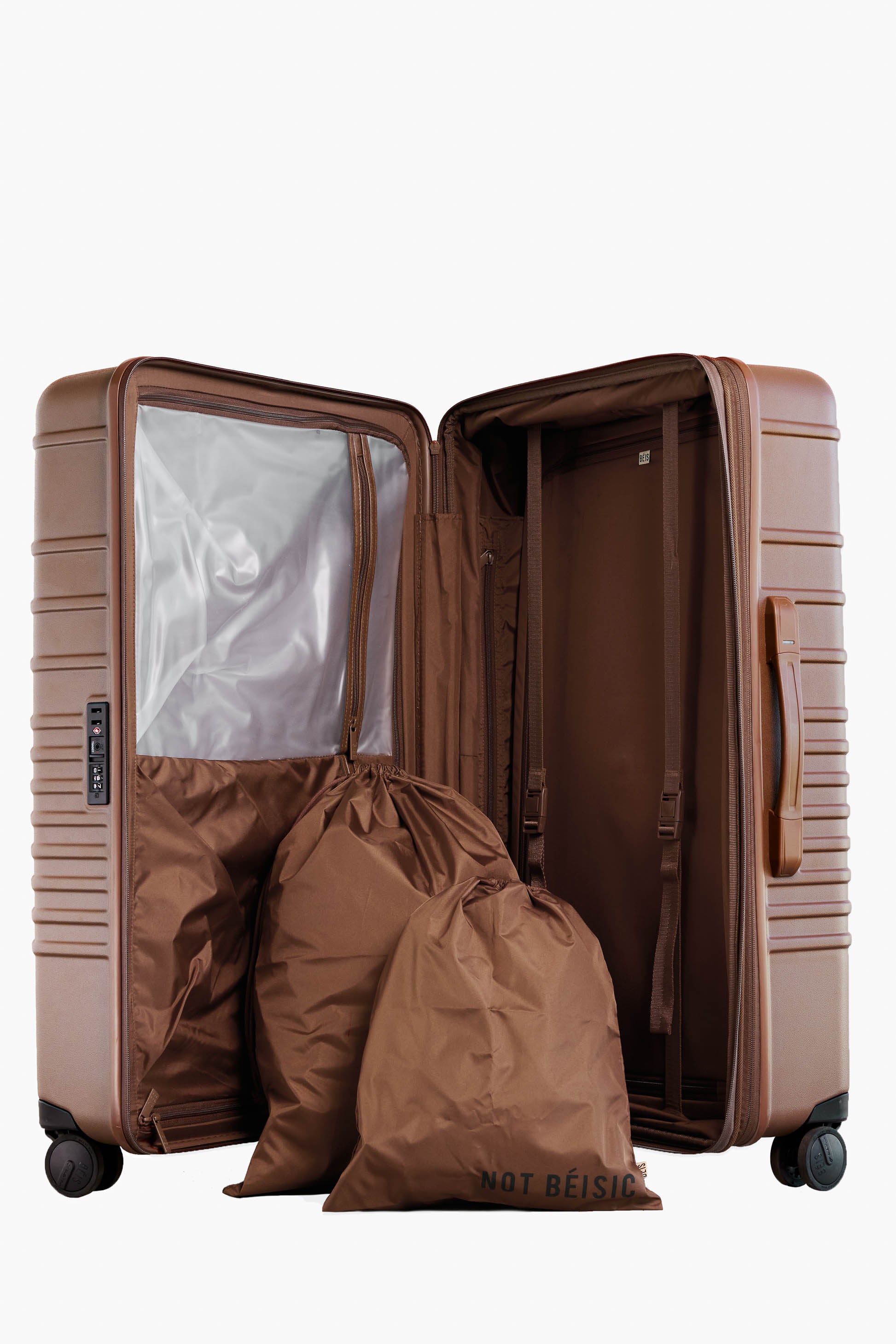 Large Maple Check-In Roller Luggage - Perfect for Air Travel, Business Trips & Vacation Packing