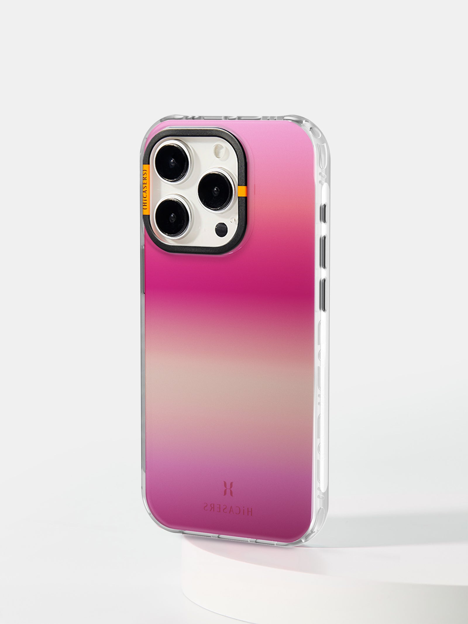 Sky Gradient Iridescent Phone Case - Rose Pink | Trendy Protective Cover for iPhone & Samsung | Perfect for Everyday Use, Travel & Gifting