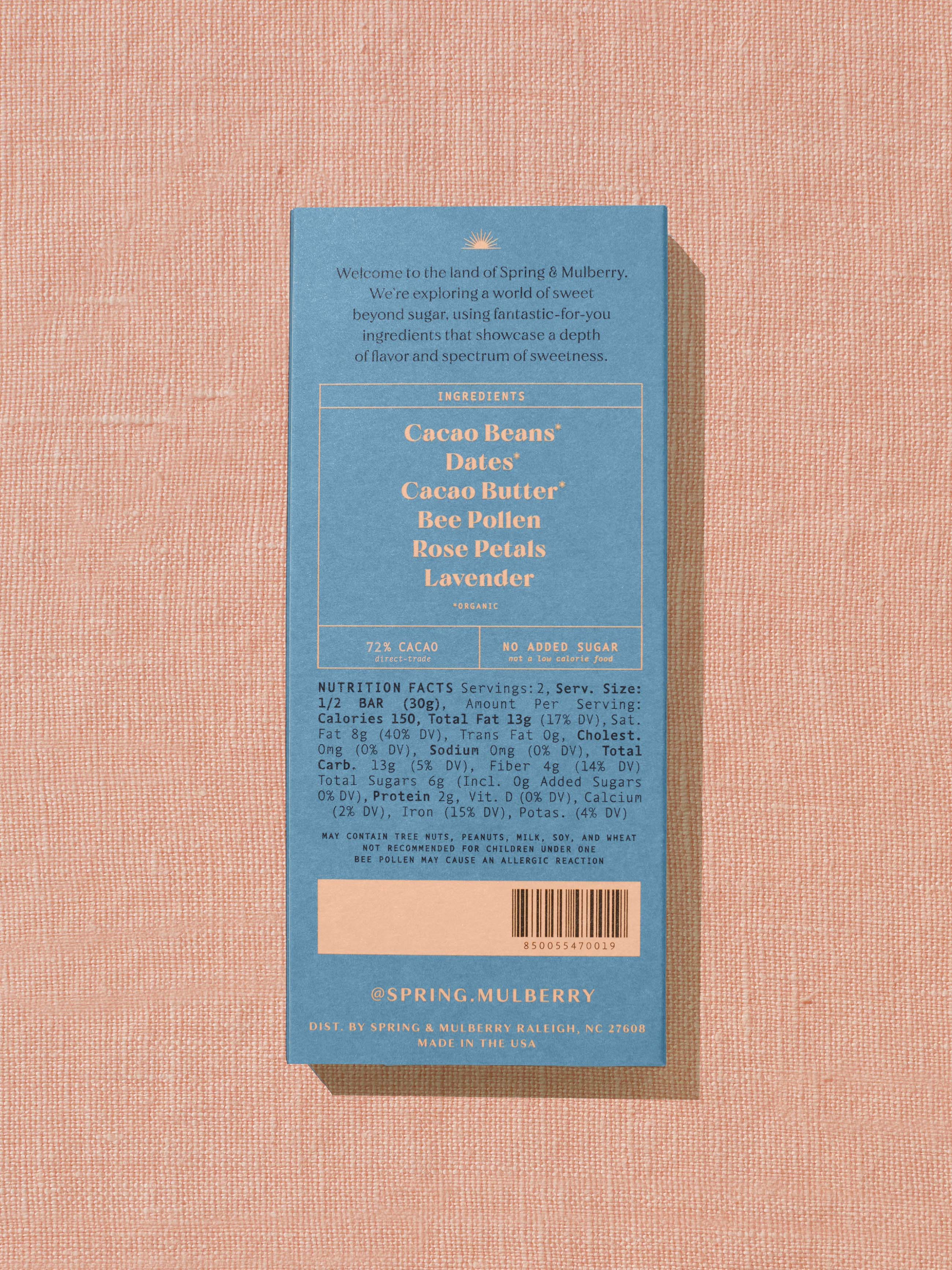 Organic Lavender Rose Infused Dark Chocolate with Natural Sweeteners - Perfect for Romantic Dates, Gifts & Relaxation Moments