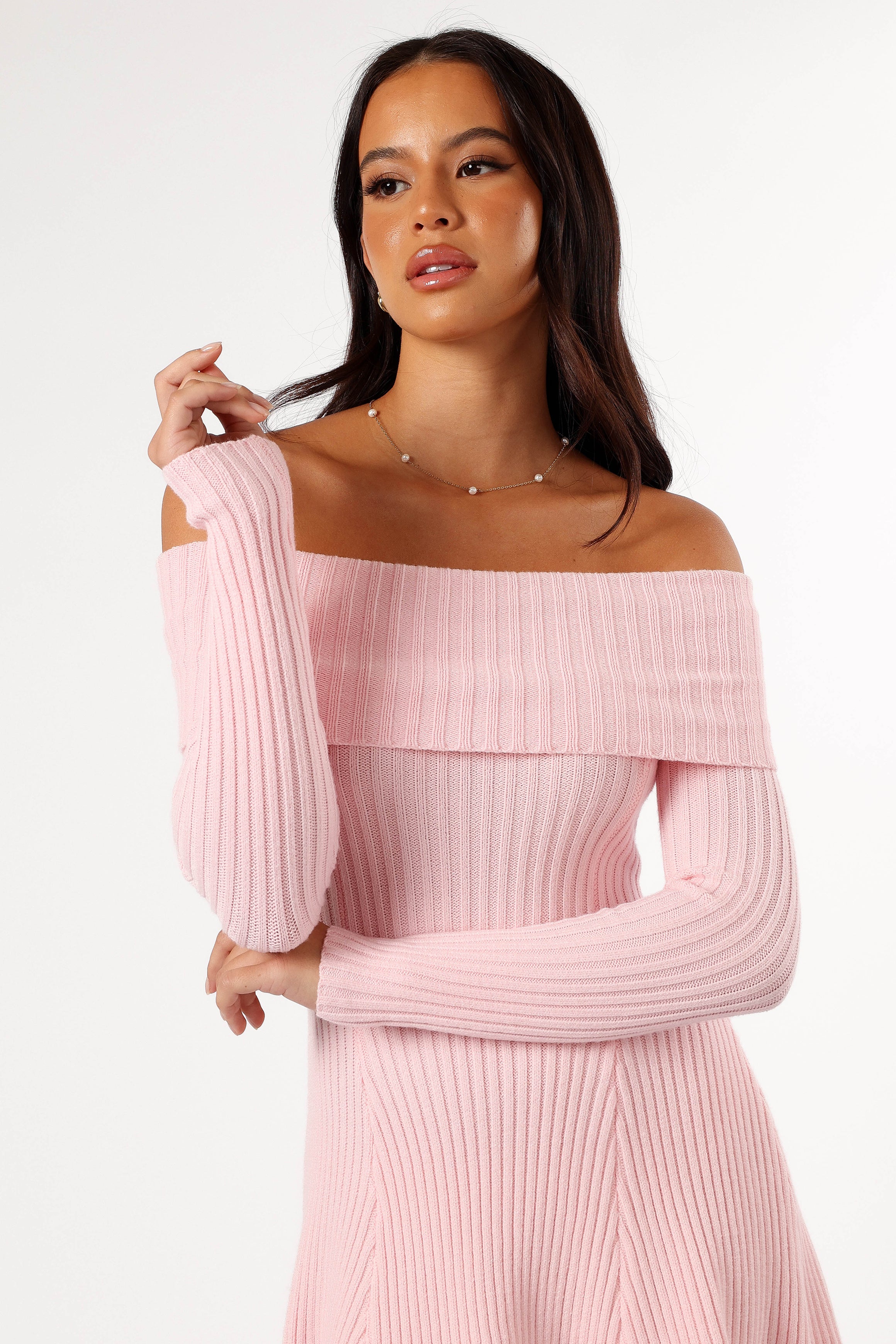 Francisco Women's Long Sleeve Mini Dress in Pink - Elegant Party & Date Night Outfit