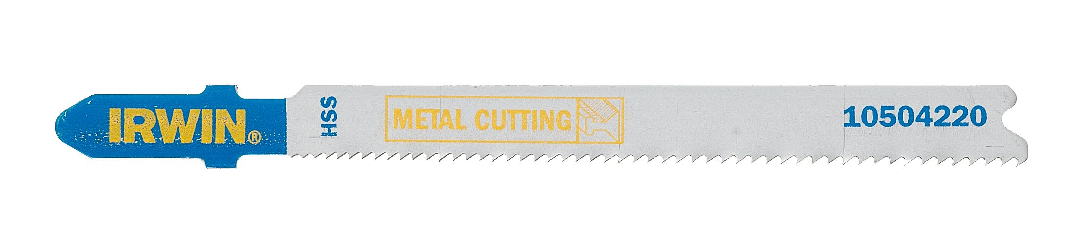 Premium Irwin Metal Cutting Jigsaw Blades (5-Pack) - Progressive Teeth, Bayonet Fitting, 92mm Length - Perfect for DIY Projects, Metal Fabrication, and Home Renovations