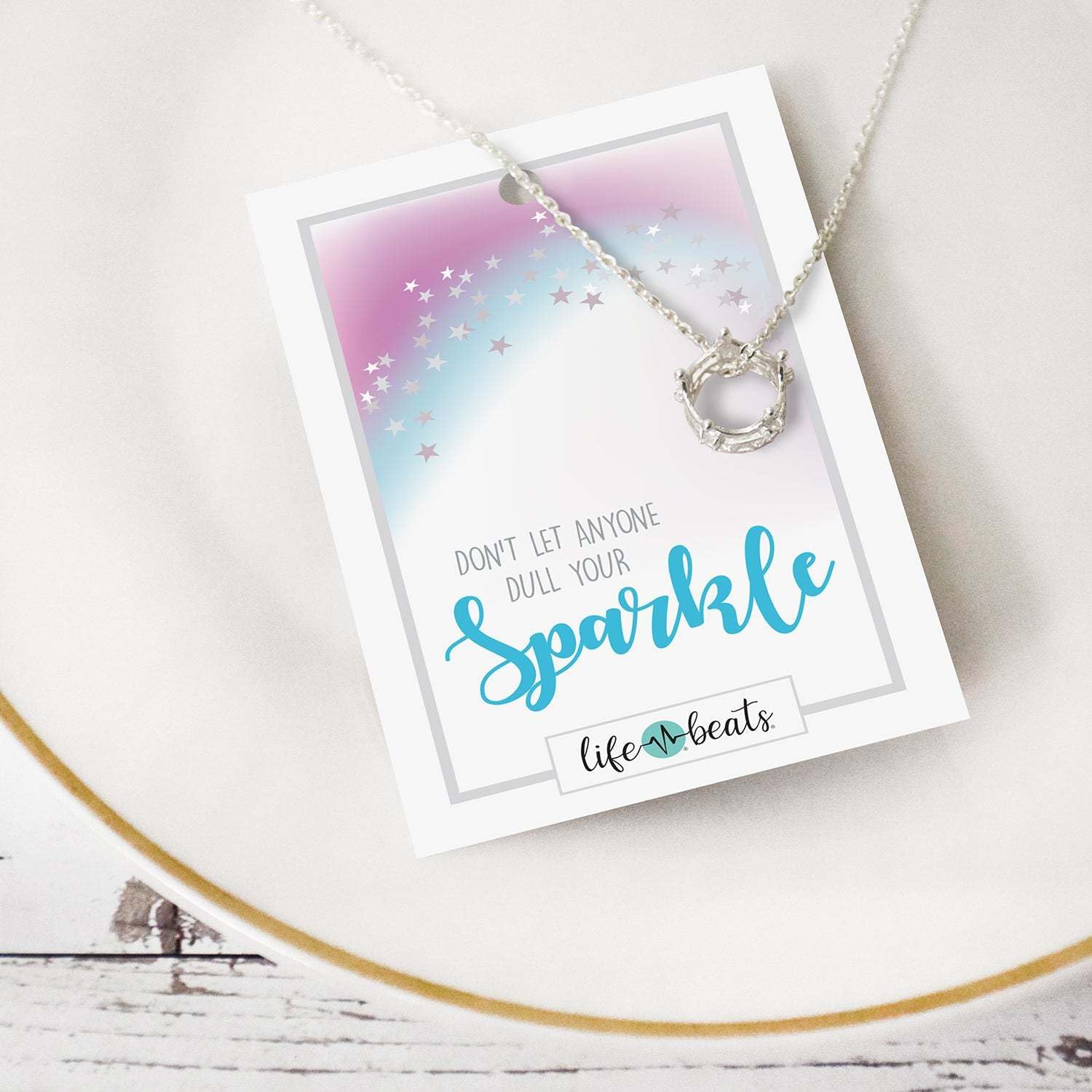 Sparkle Crown Necklace for Women - Elegant Princess Jewelry Gift for Birthday, Anniversary & Valentine's Day - Perfect for Parties, Weddings & Special Occasions