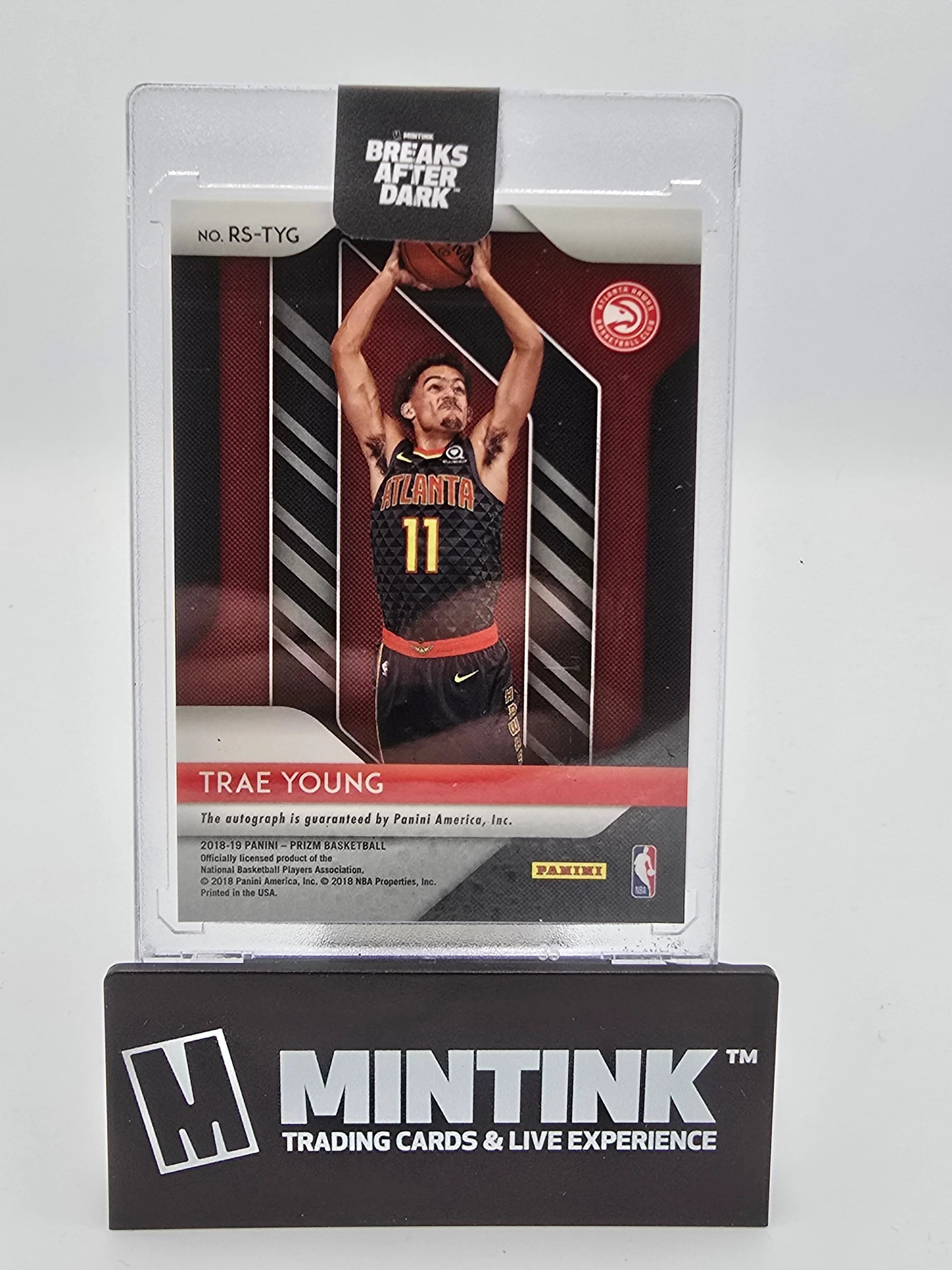 2018-19 Panini Prizm Basketball Trae Young Rookie Auto Prizm #RS-TYG Card - Perfect for NBA Collectors, Sports Memorabilia Enthusiasts & Investment