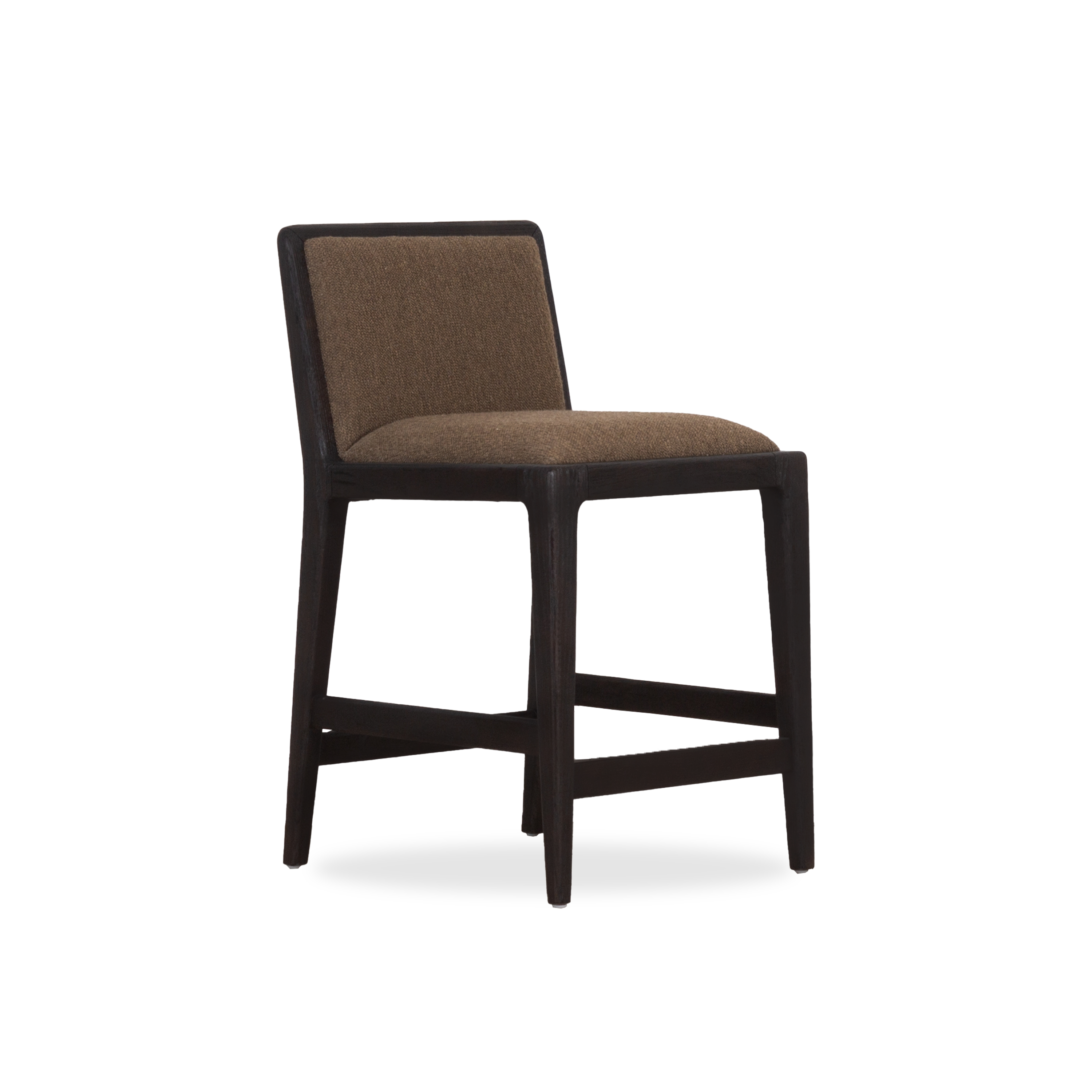 Modern Frame Counter Stool - Adjustable Height Bar Stool for Kitchen Island, Breakfast Nook & Home Bar - Comfortable Backless Stool with Sturdy Metal Frame