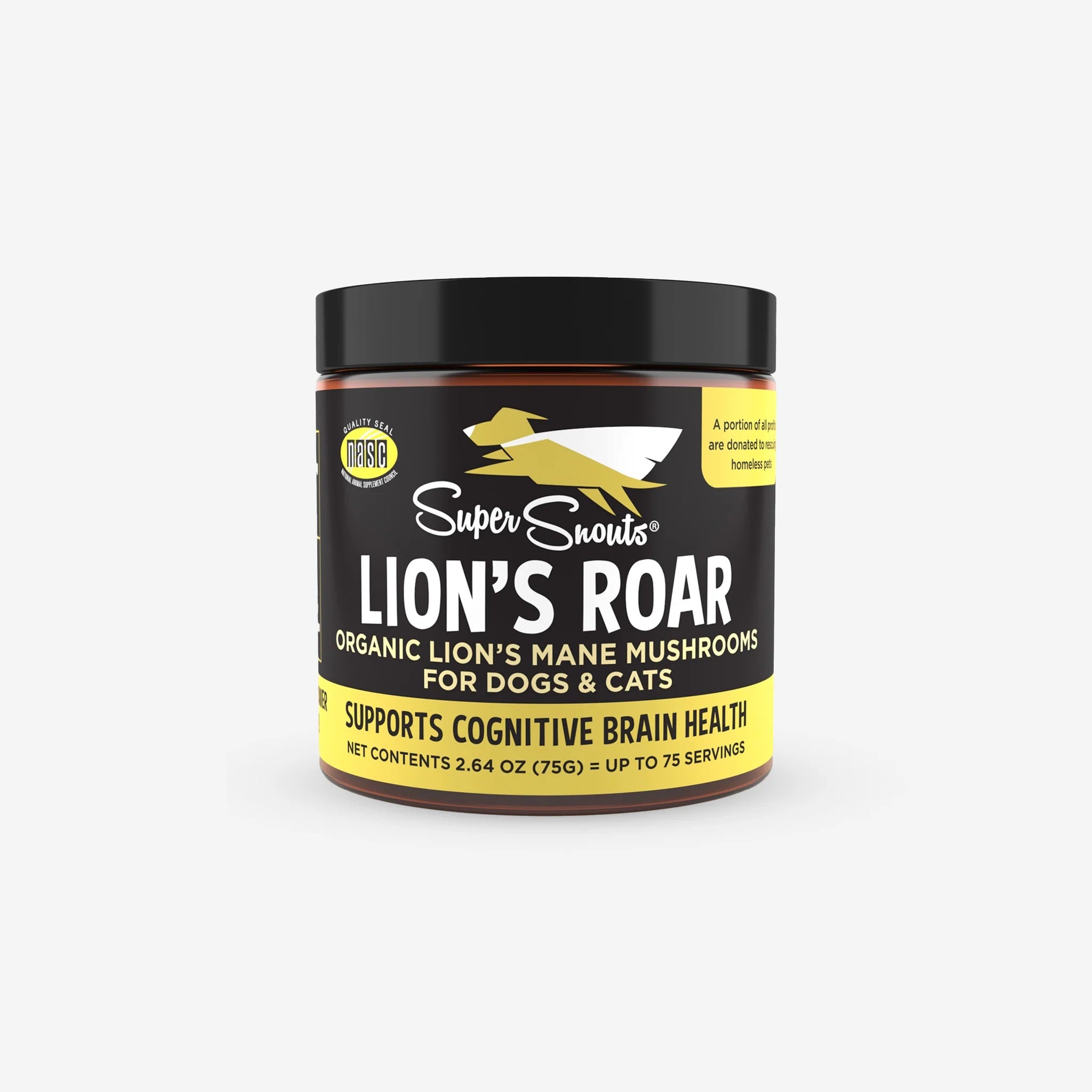 Super Snouts Lion's Roar Dog Chew Treats - All-Natural, Long-Lasting Dental Chews for Medium to Large Dogs - Perfect for Teething, Anxiety Relief & Dental Health at Home or Travel