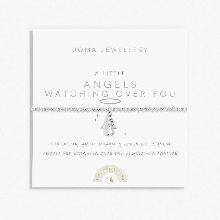 Joma Jewellery Angel Bracelet for Kids - 'A Little Angels Watching Over You' Charm Bracelet | Perfect Gift for Birthdays, Baptisms & Special Occasions