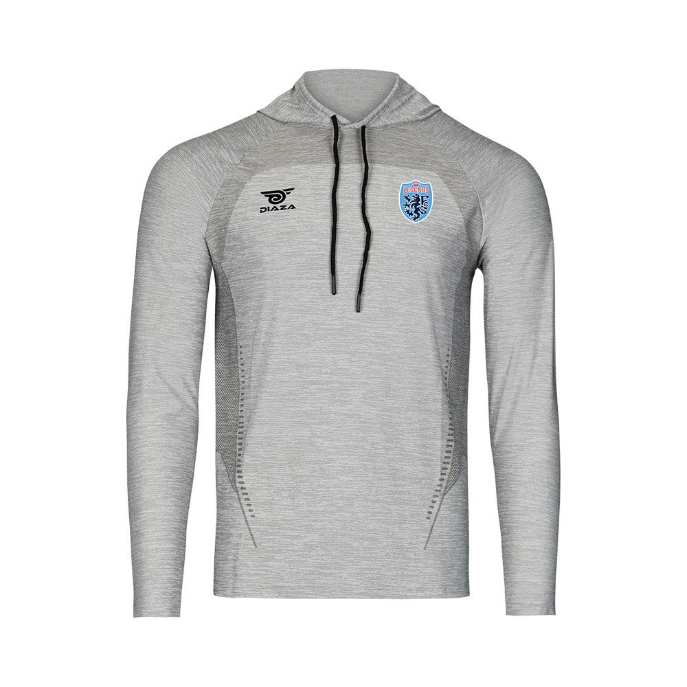 Legends FC Suba Hooded Long Sleeve Pullover - Light Gray Sweatshirt for Men & Women - Perfect for Casual Wear, Gym, and Outdoor Activities