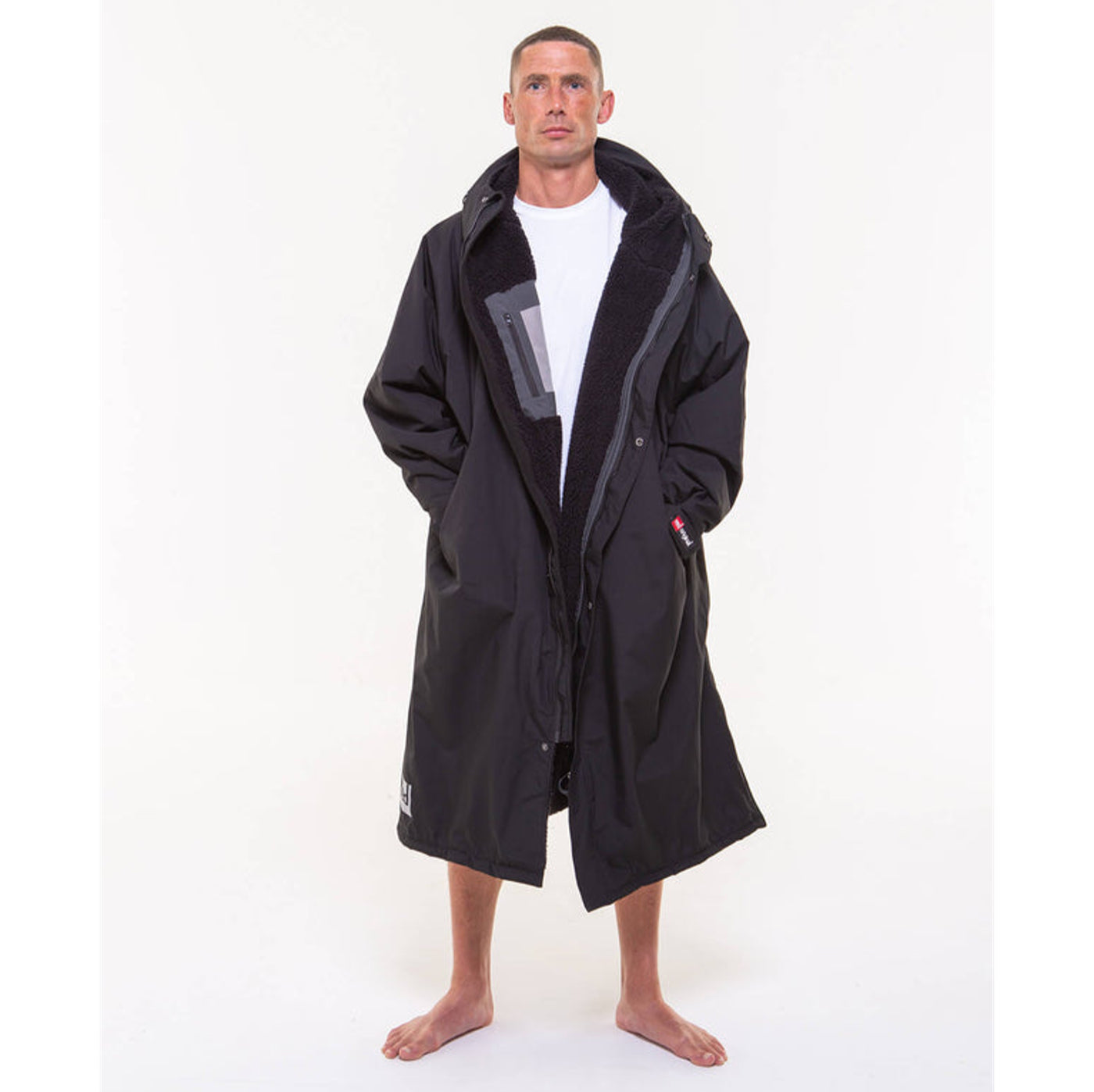 Red Paddle Pro Change Evo Long Sleeve Quick Dry Towel - Stealth Black for Surfing, Swimming & Outdoor Activities