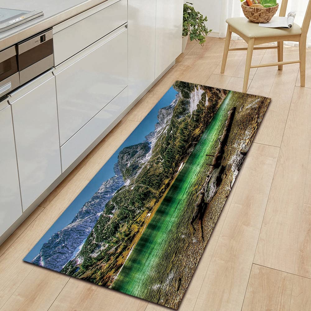 Non-Slip Washable Doormat - 3D Printed Welcome Mat with Natural Scenery Design for Home, Kitchen, Bathroom, Living Room & Balcony | Perfect Gift Idea for Housewarming & Home Decor
