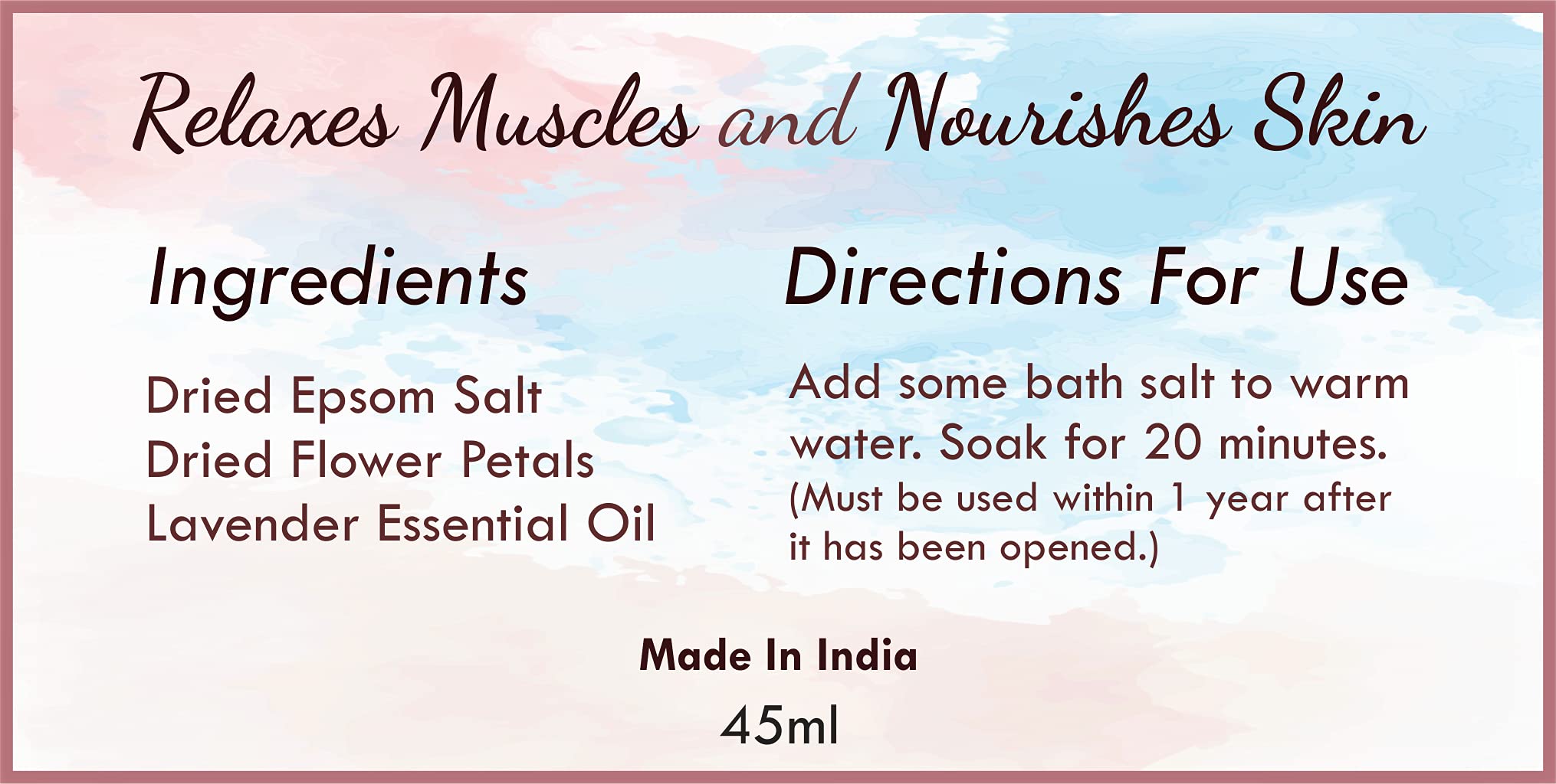 Rejuvenating Bath Salt for Skin Care & Muscle Pain Relief - Relaxing Spa Treatment for Stress & Soreness