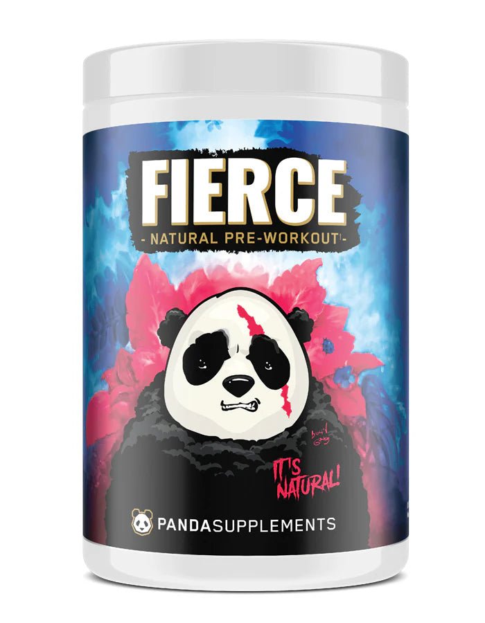 Fierce Natural Pre Workout Supplement by Panda - Boost Energy & Performance for Intense Workouts & Gym Sessions