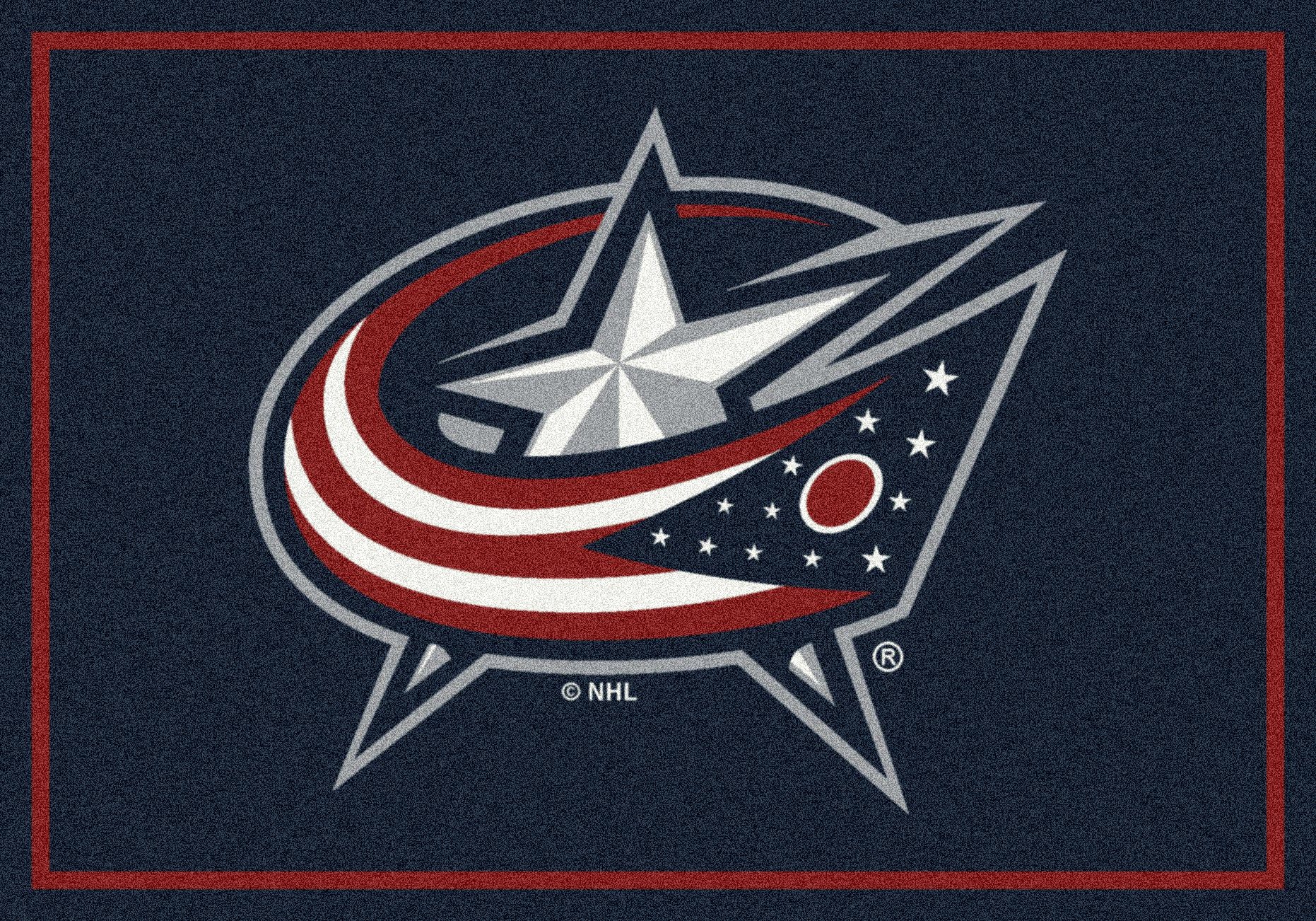 Columbus Blue Jackets NHL Team Logo Floor Mats - Non-Slip Rug for Home, Office, Game Room & Fan Cave Decor
