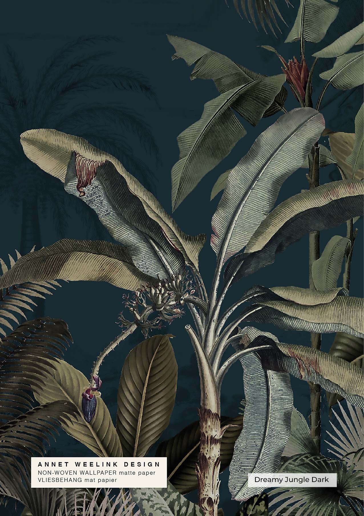 Dreamy Jungle Wallpaper Sample - Peel and Stick Removable Wallpaper for Bedroom, Nursery, Living Room Decor