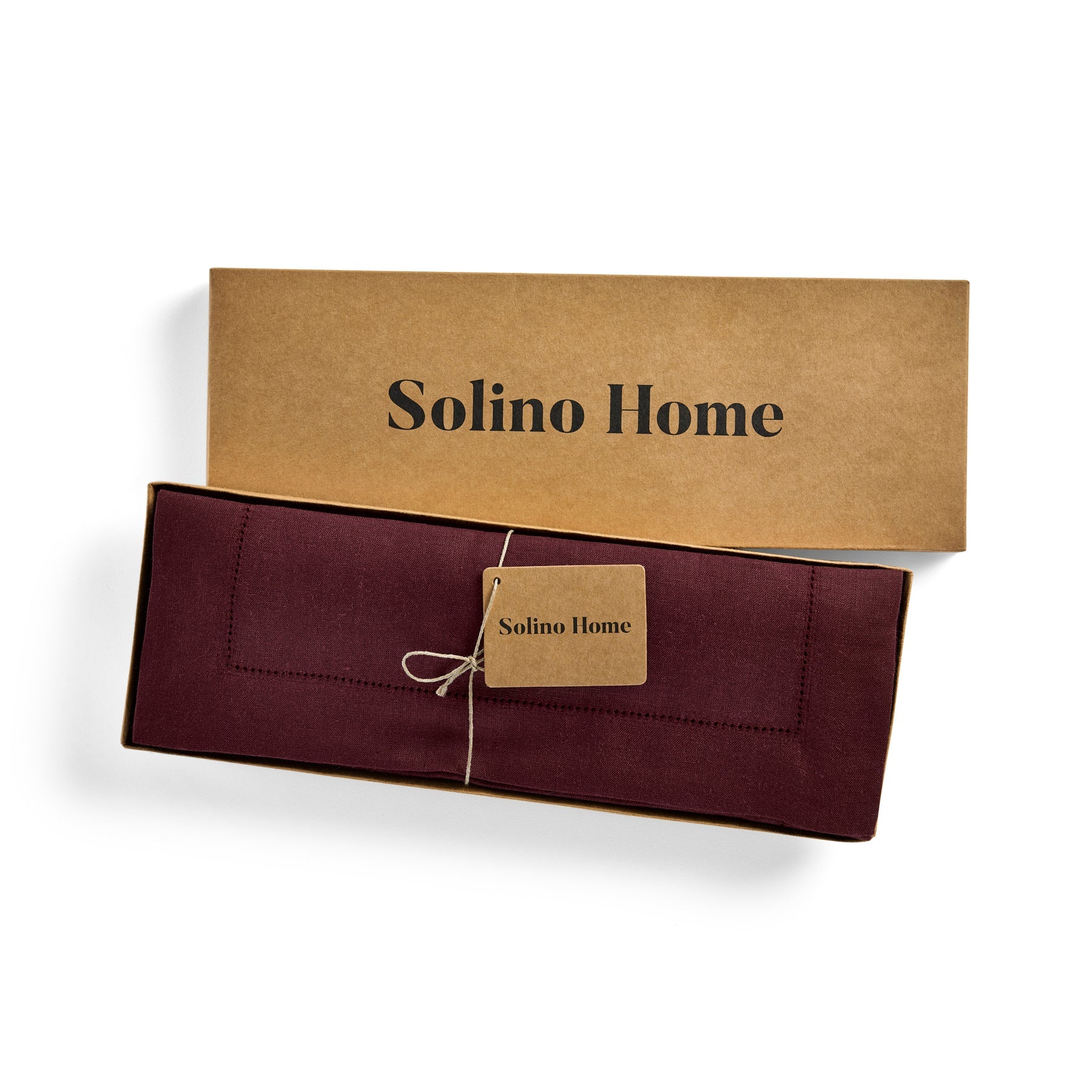 Elegant Classic Hemstitch Table Runner - Premium Linen Dining Decor for Weddings, Parties & Home Styling