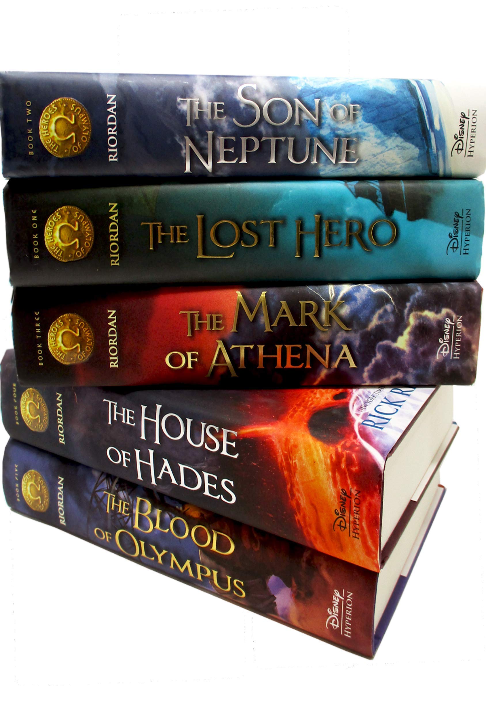 The Heroes of Olympus 5-Book Hardcover Box Set by Rick Riordan - Complete Greek Mythology Adventure Series for Teens & Young Adults | Perfect for Gifts, Book Clubs, and Fantasy Readers