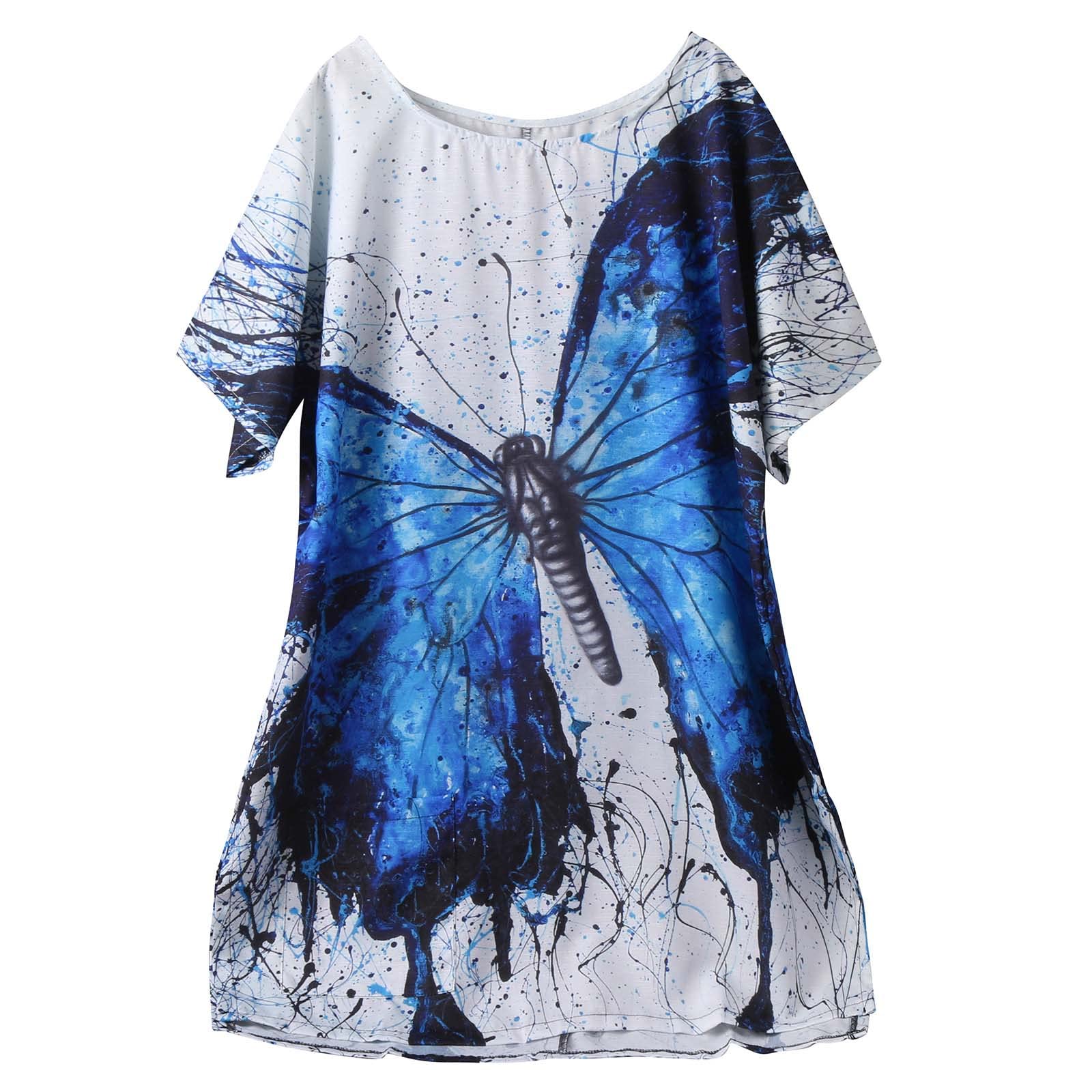 Women's Vintage Short Sleeve Crewneck T-Shirts - Summer Loose Fit Casual Tops for Everyday Wear | Perfect for Beach Outings, Weekend Errands & Casual Date Nights