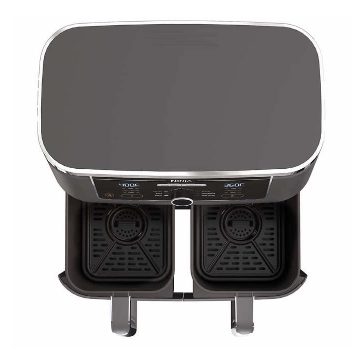 Ninja Foodi 6-in-1 10-Quart XL DualZone Air Fryer with 2 Independent Baskets - Smart Finish, Match Cook, Roast, Broil & Dehydrate - Perfect for Family Dinners, Meal Prep & Healthy Cooking (Model AD350CO)