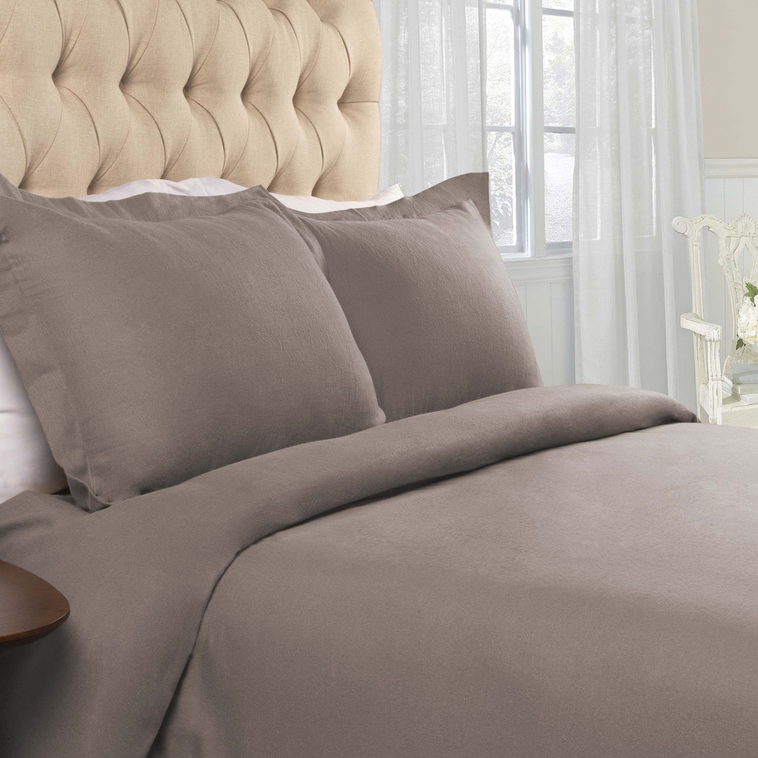 Premium 100% Cotton Flannel Duvet Cover Set - Soft & Cozy Bedding for Winter - Perfect for Master Bedroom, Guest Room & Cold Weather Comfort