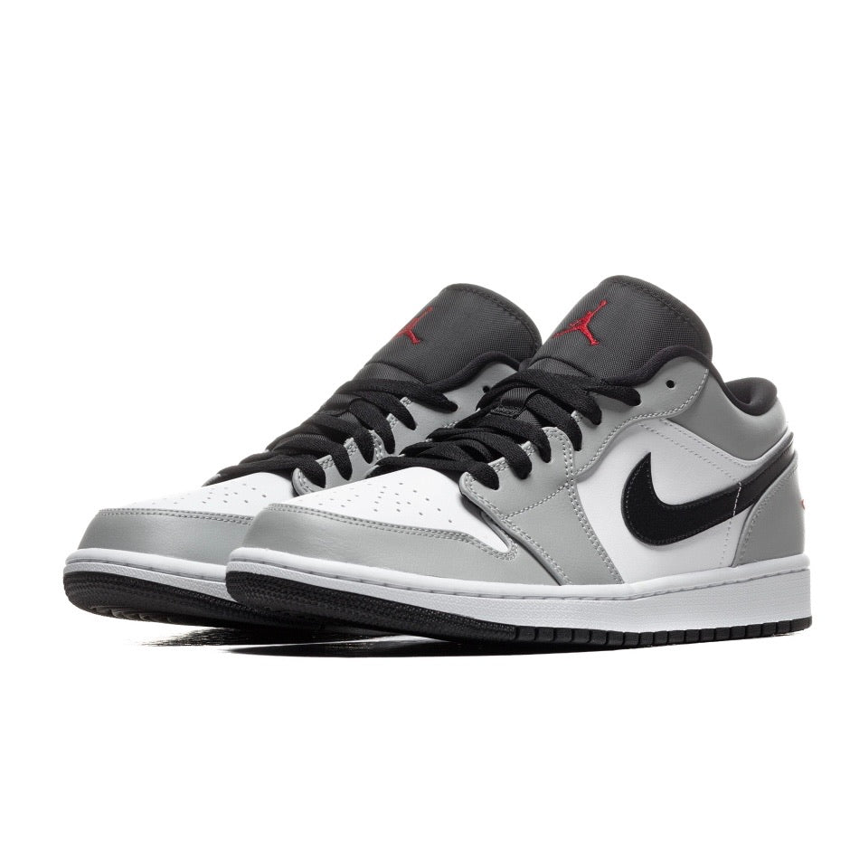 Air Jordan 1 Low Light Smoke Grey Sneakers - Men's Basketball Shoes for Casual Wear & Street Style Fashion - Perfect for Everyday Outfits, Gym, and Sports Activities