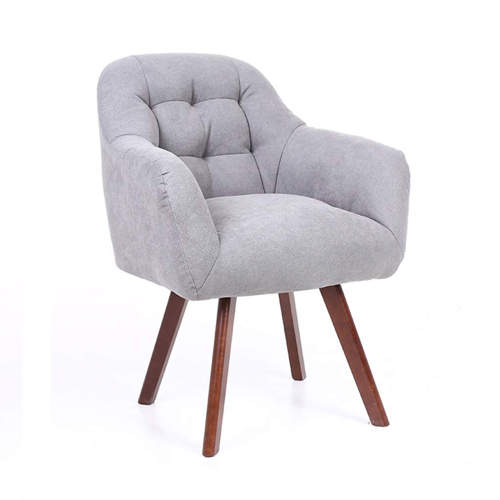 Comfortable Light Gray Leisure Sofa Chair - Versatile for Dining, Makeup, Bar, Cafe, Restaurant, Office & Home Use - Perfect for Dressing Room, Meeting, Reception & Computer Desk