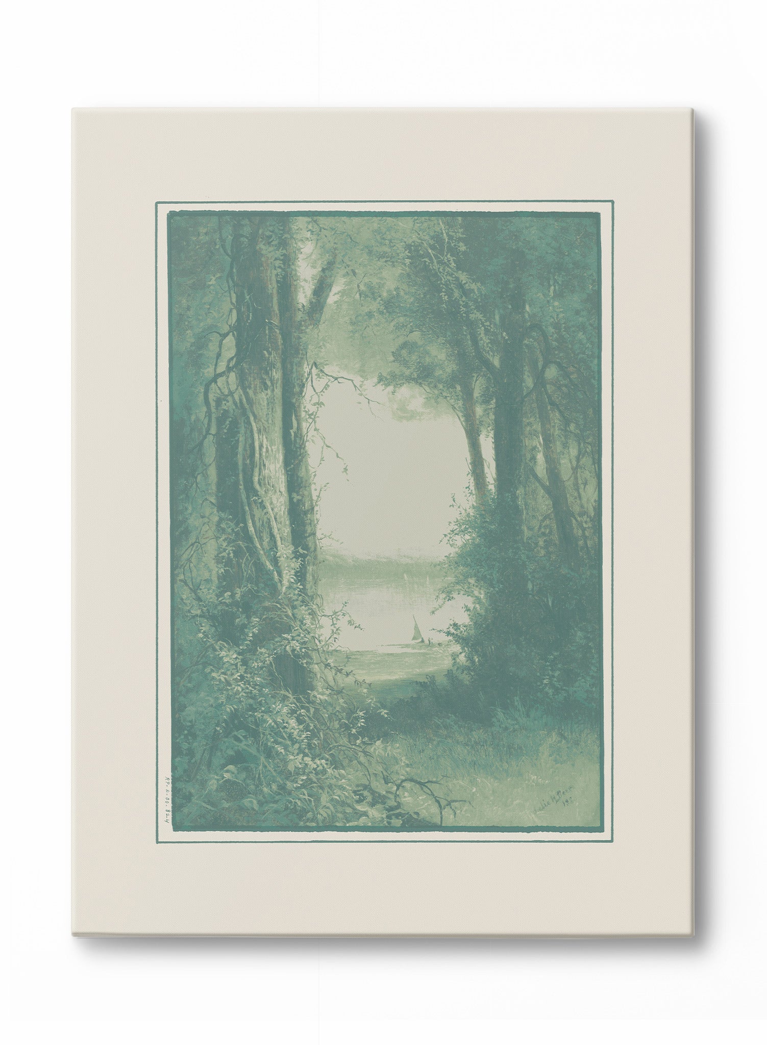 Into the Woods Canvas Wall Art - Handmade Nature Inspired Painting for Home & Office Decor - Perfect for Living Room, Bedroom, or Gift Giving
