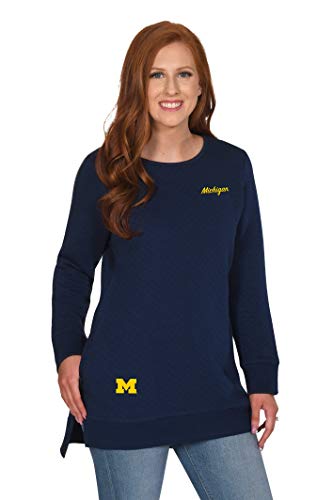 UG Apparel Women's Quilted Pocket Tunic Top - Stylish Long Sleeve Blouse with Front Pockets for Work, Office & Casual Outfits | Perfect for Fall & Winter Layering