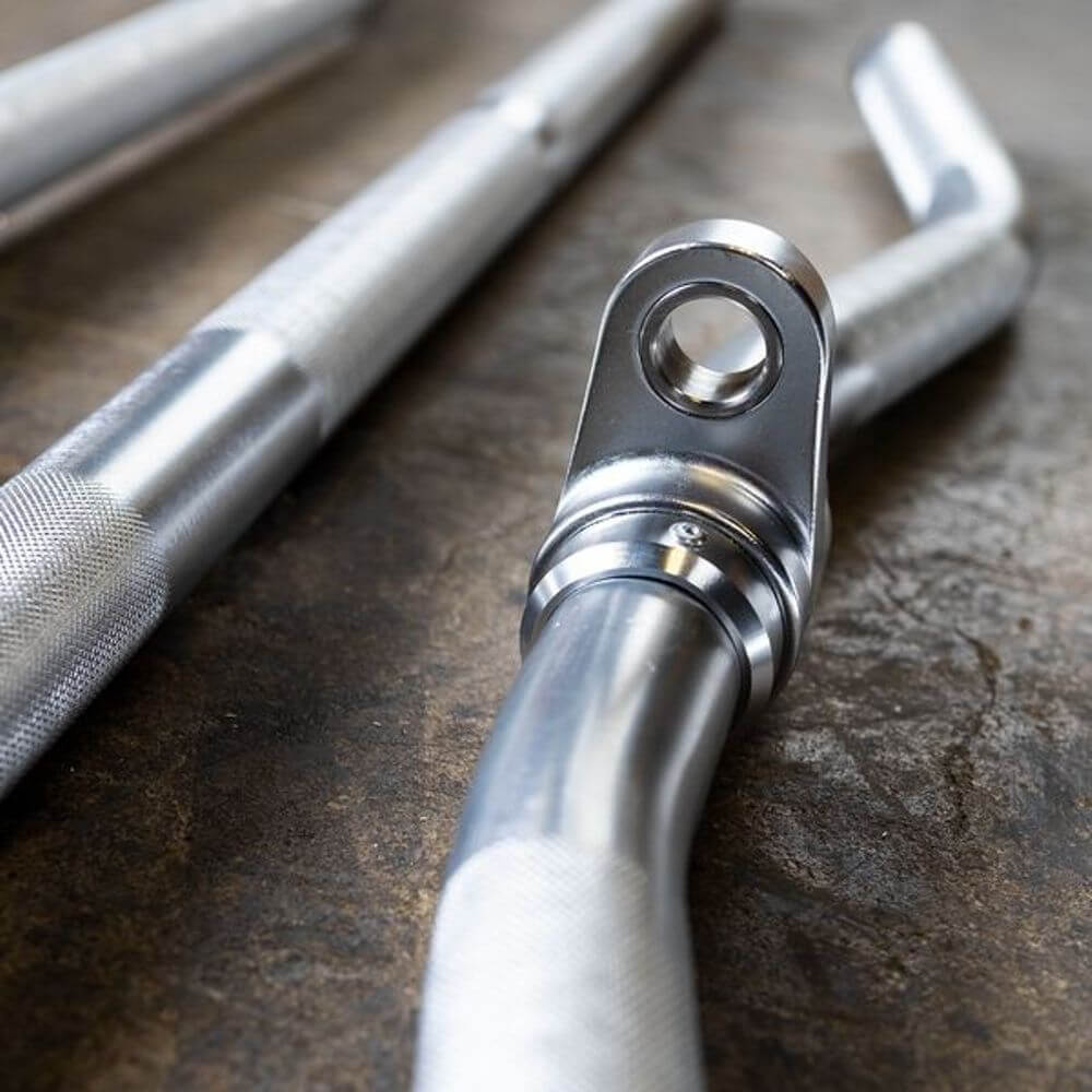 Body Solid MB022A Aluminum Revolving Straight Bar - Heavy Duty Dumbbell Bar for Home Gym & Weight Training - Perfect for Strength Exercises, CrossFit, and Powerlifting Workouts