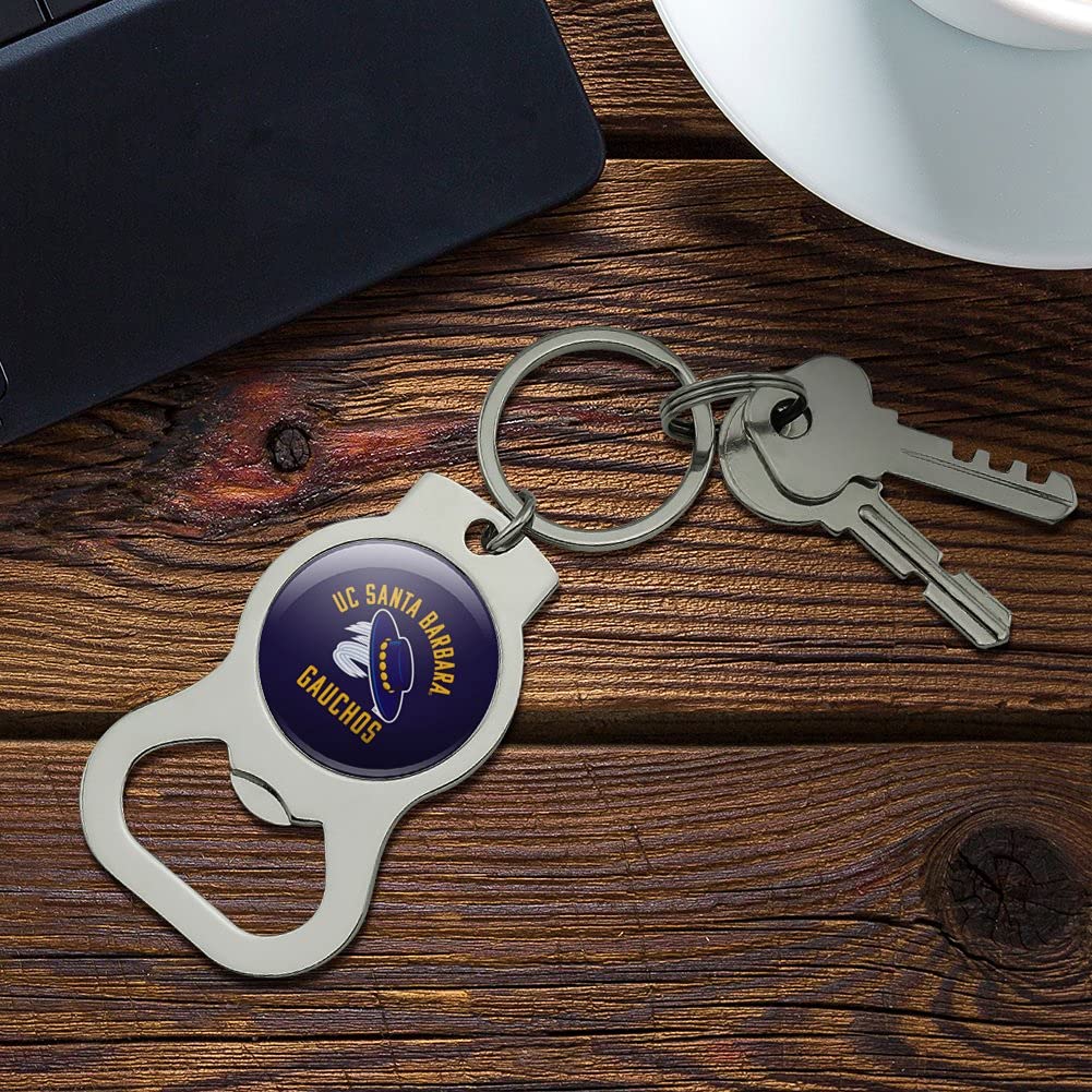 UC Santa Barbara Gauchos Keychain with Bottle Opener - Durable College Alumni Gift for UCSB Fans - Perfect for Keys, Backpacks & Tailgating Parties